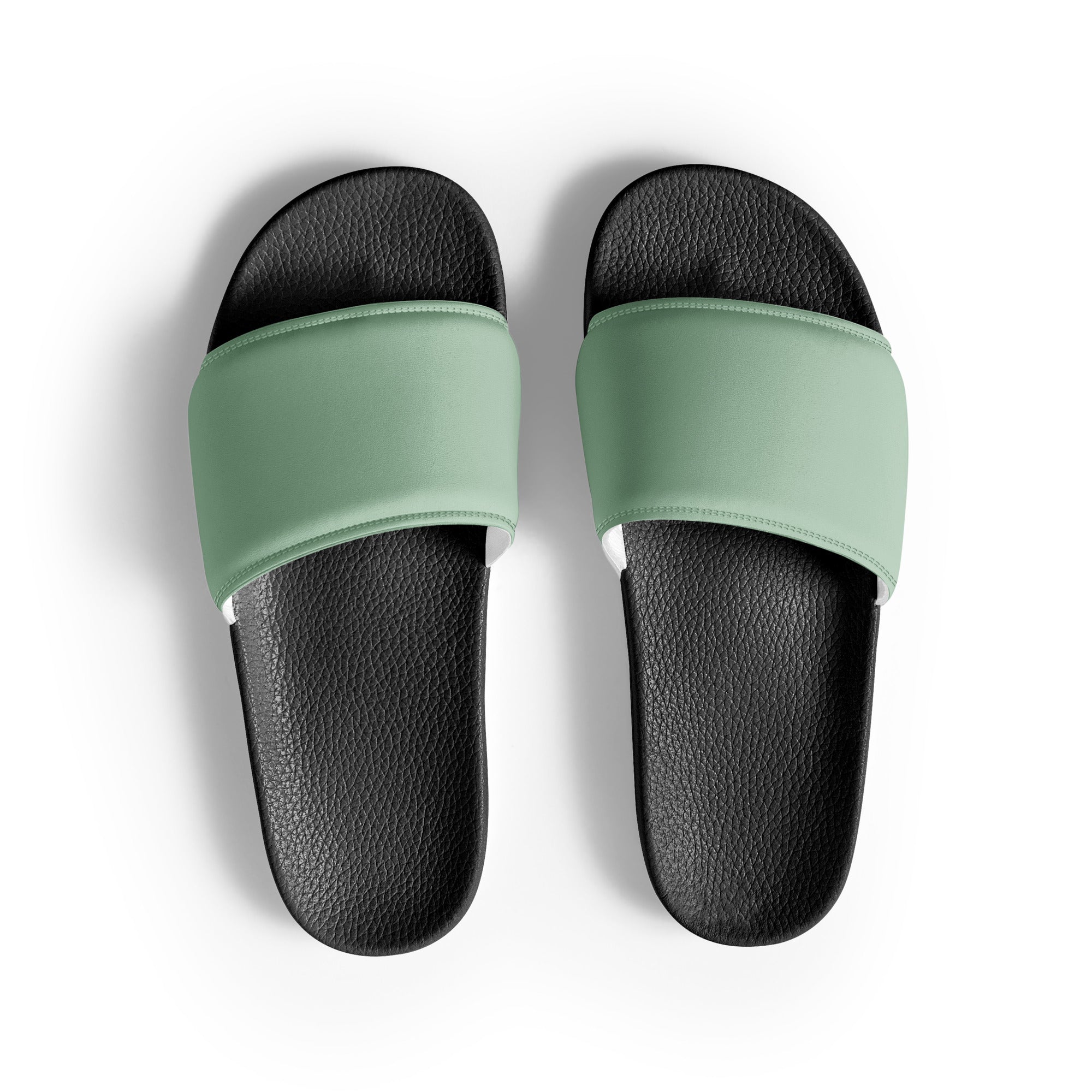 Gum Leaf Color Men's Slides by Visual Verse - Image 1