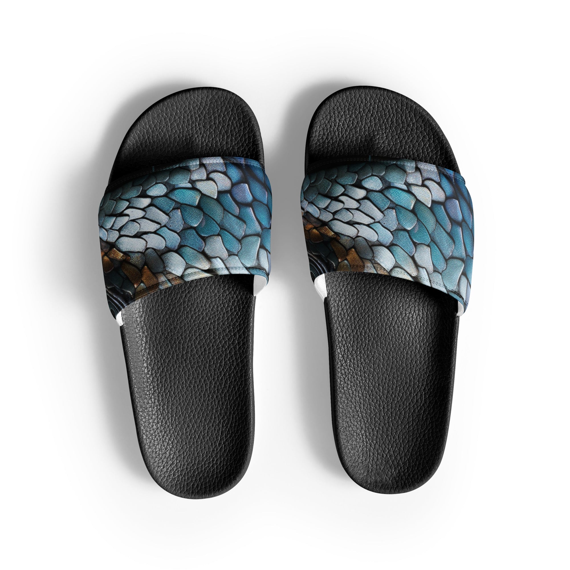 Hammerhead Shark Skin Men's Slides by Visual Verse - Image 1