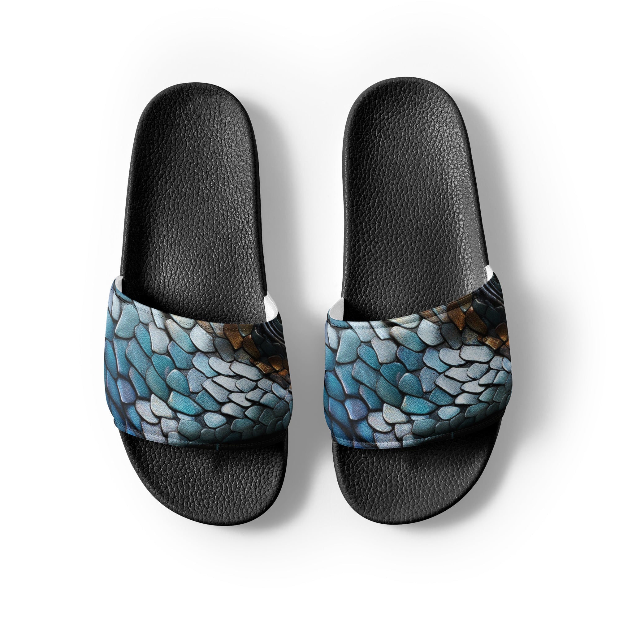 Hammerhead Shark Skin Men's Slides by Visual Verse - Image 2