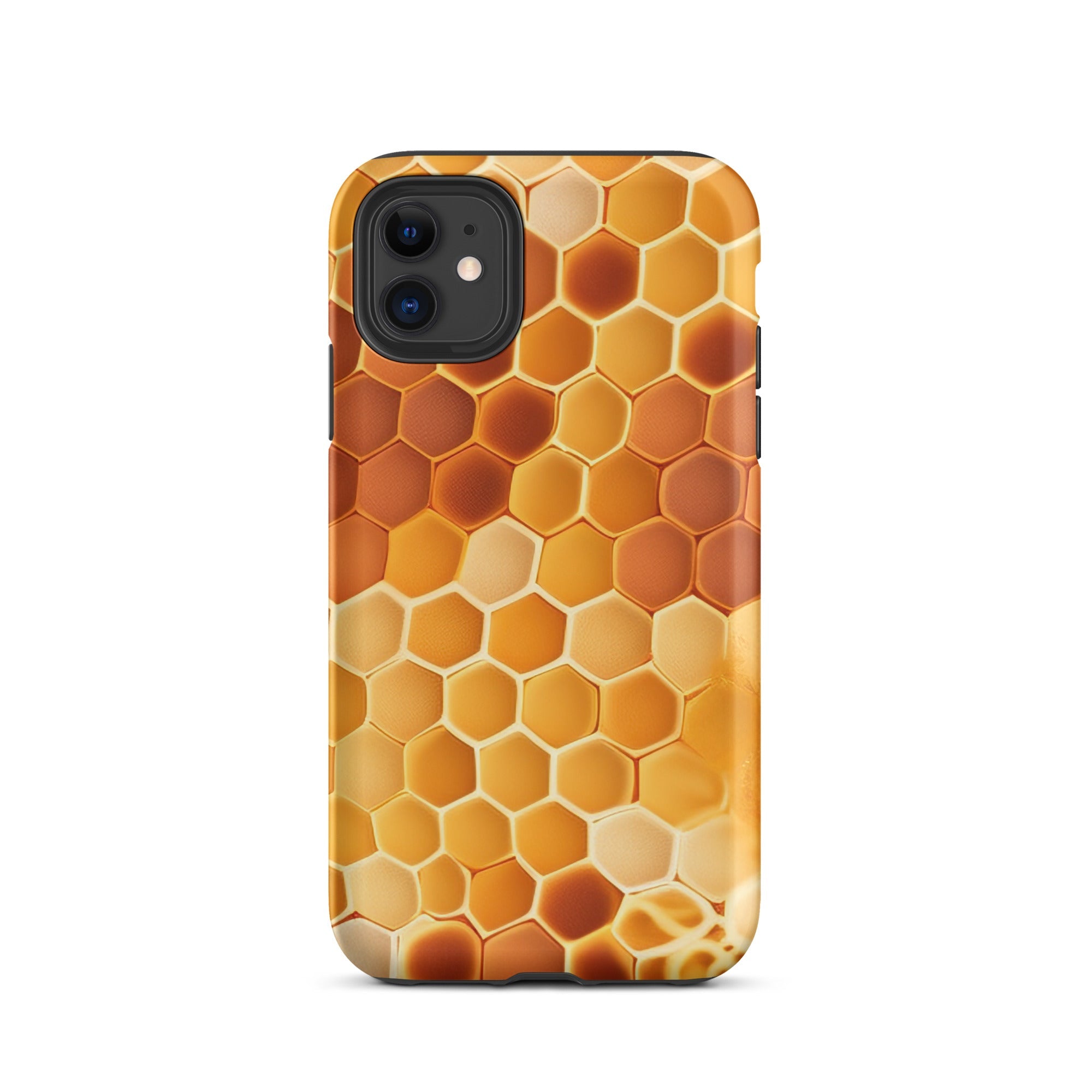 Hexagonal Honeybee Hives iPhone Case by Visual Verse - Image 2