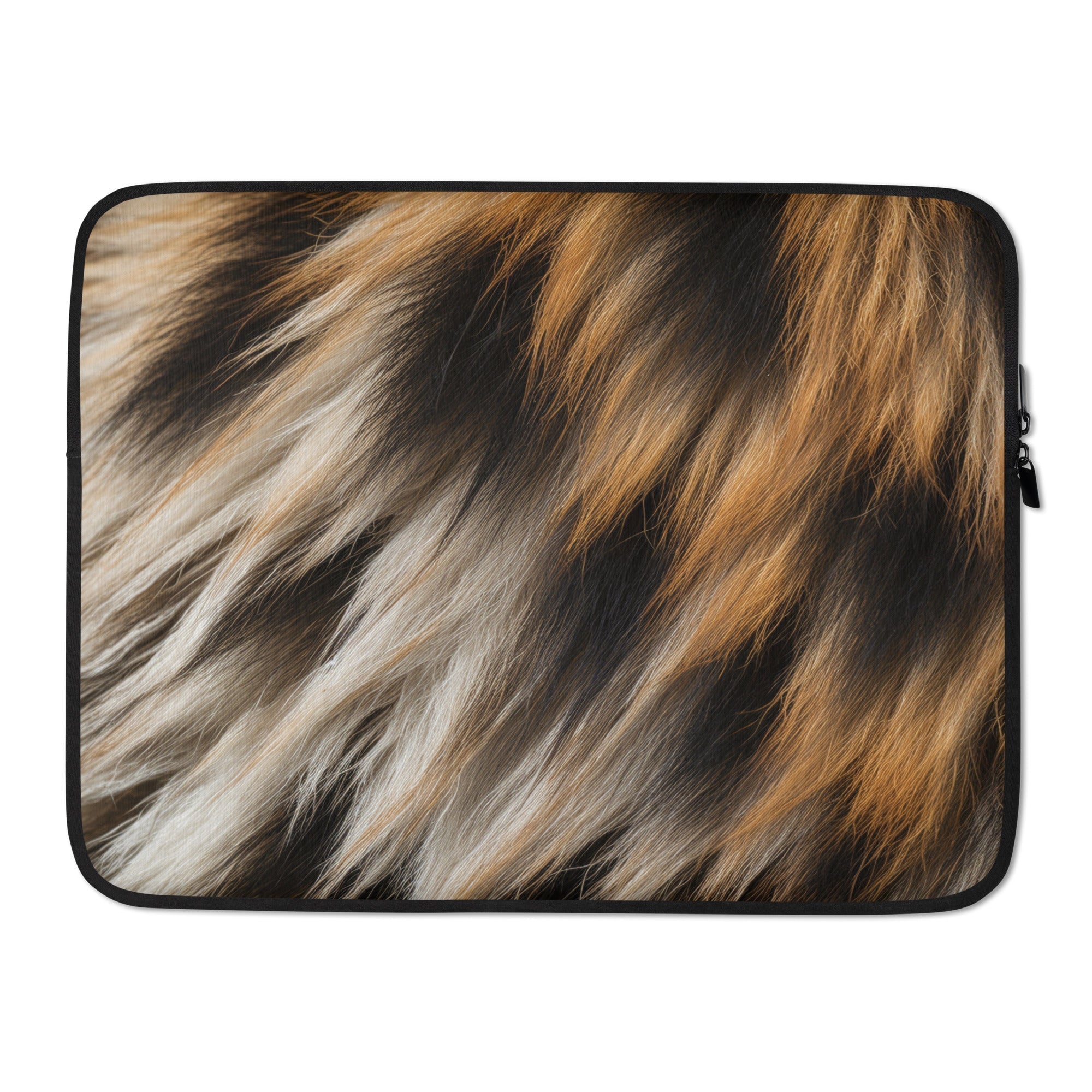 Hyena Fur Laptop Sleeve by Visual Verse - Image 1