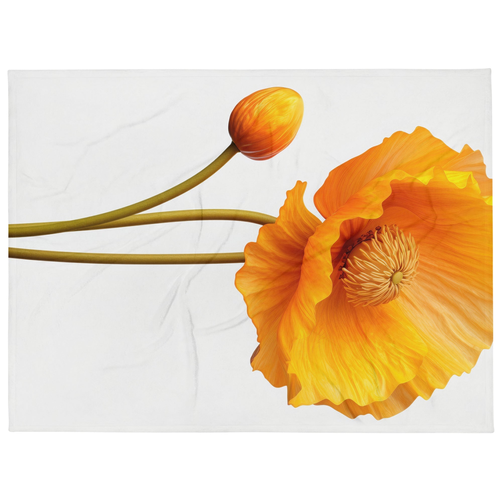 Iceland Poppy Flower Blanket by Visual Verse - Image 1