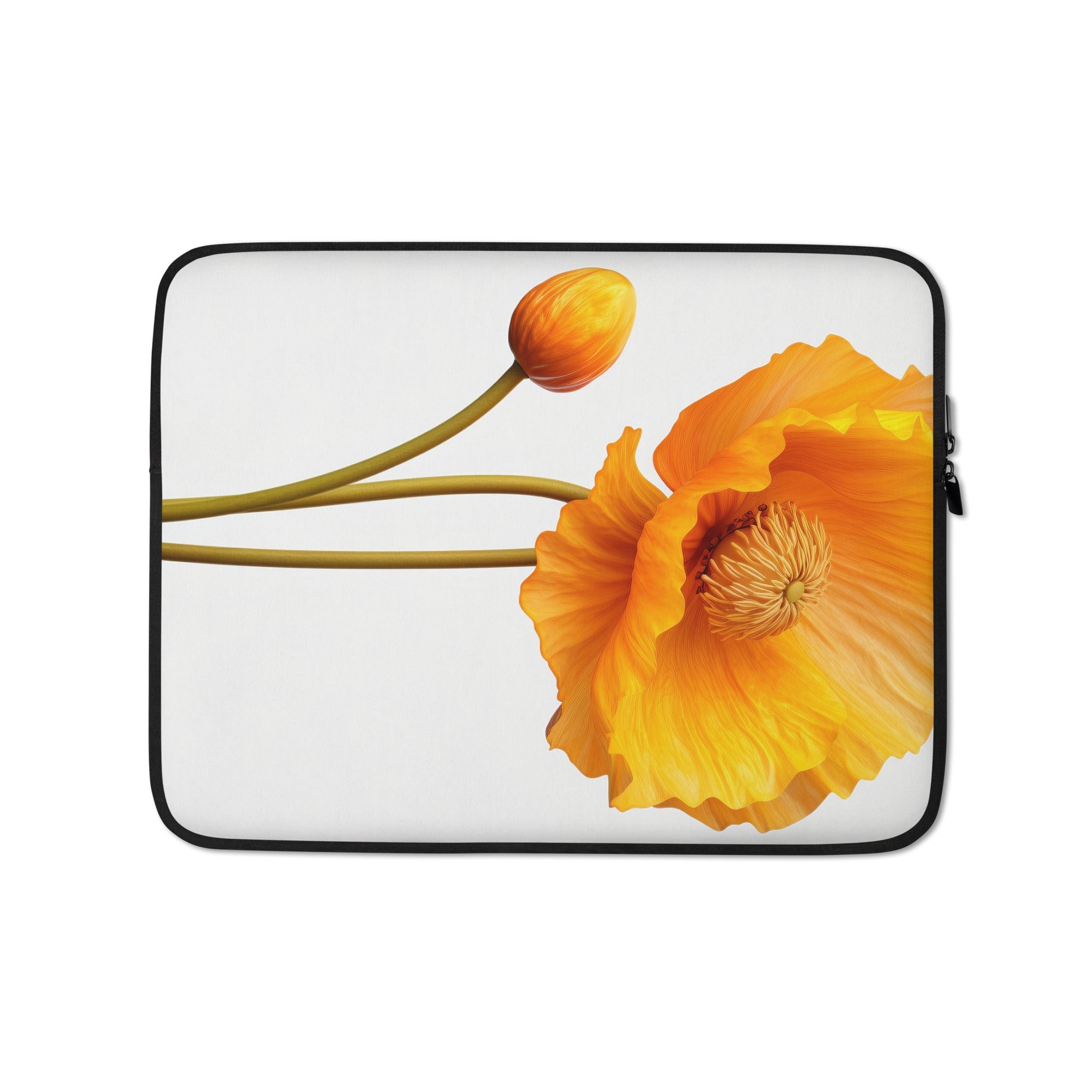 Iceland Poppy Flower Laptop Sleeve by Visual Verse - Image 2