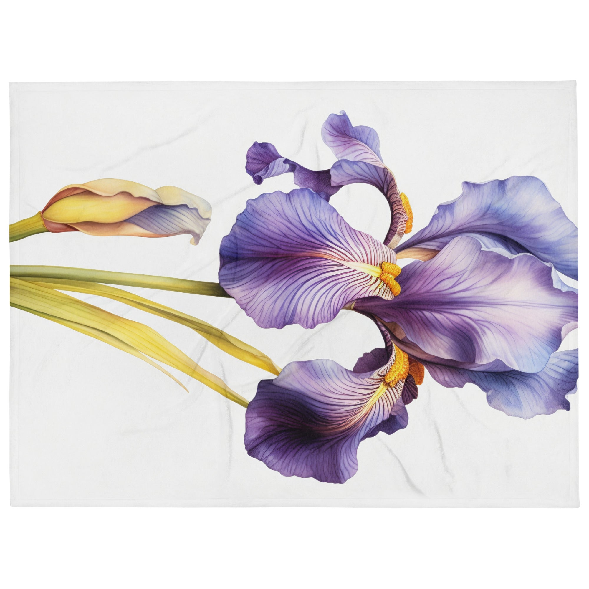 Iris Flower Blanket by Visual Verse - Image 1