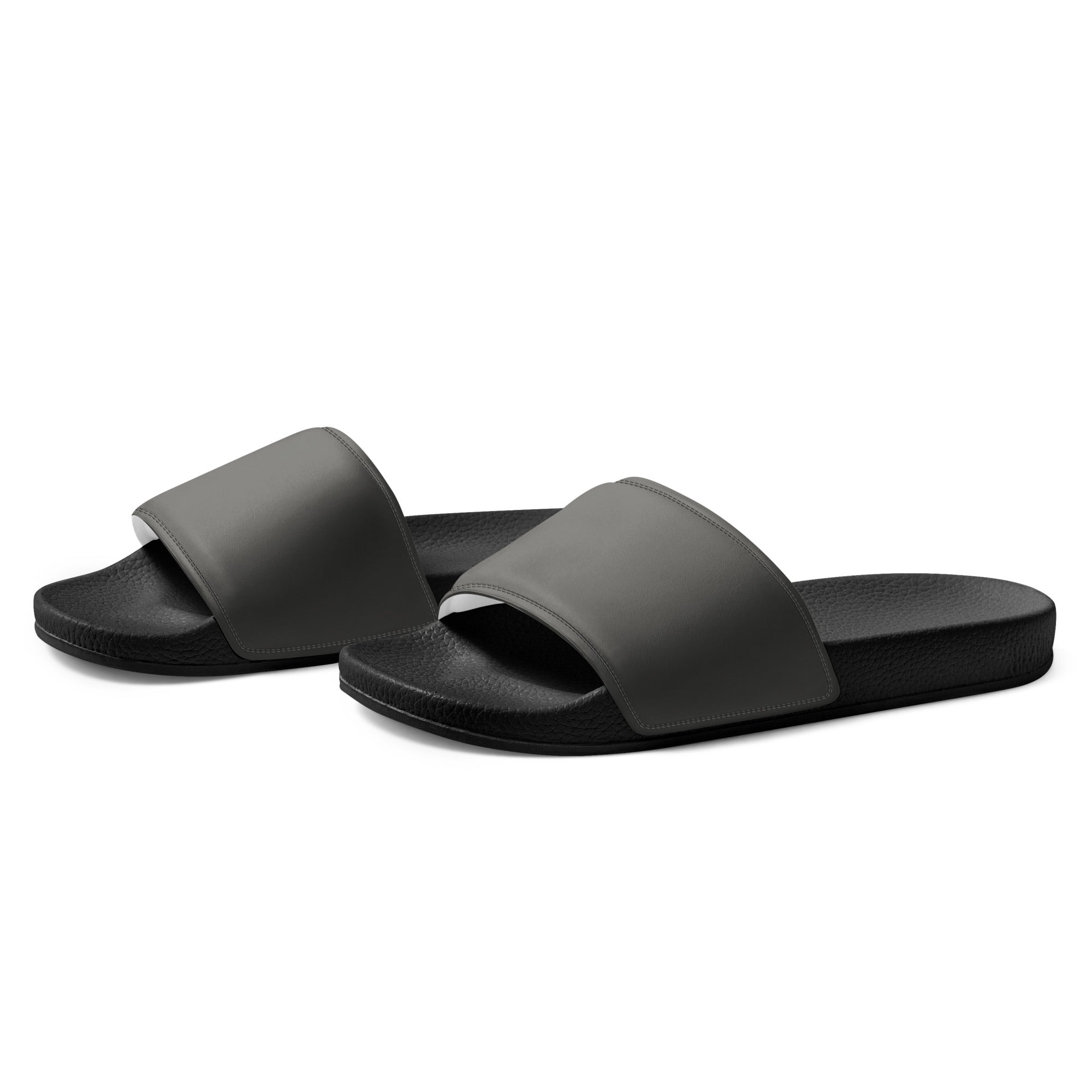 Ironside Gray Color Men's Slides by Visual Verse - Image 3