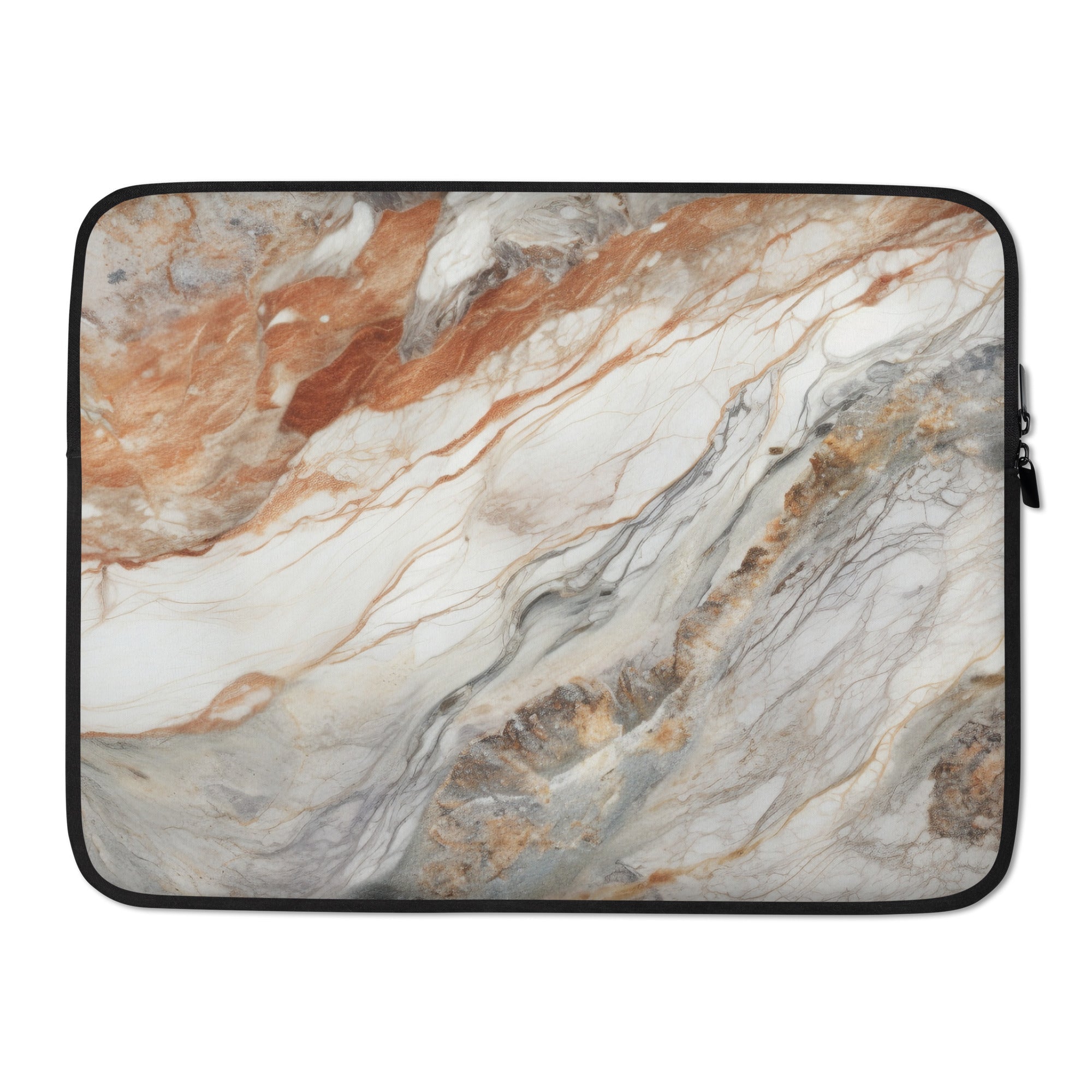 istic Ivory Granite Laptop Sleeve by Visual Verse - Image 1