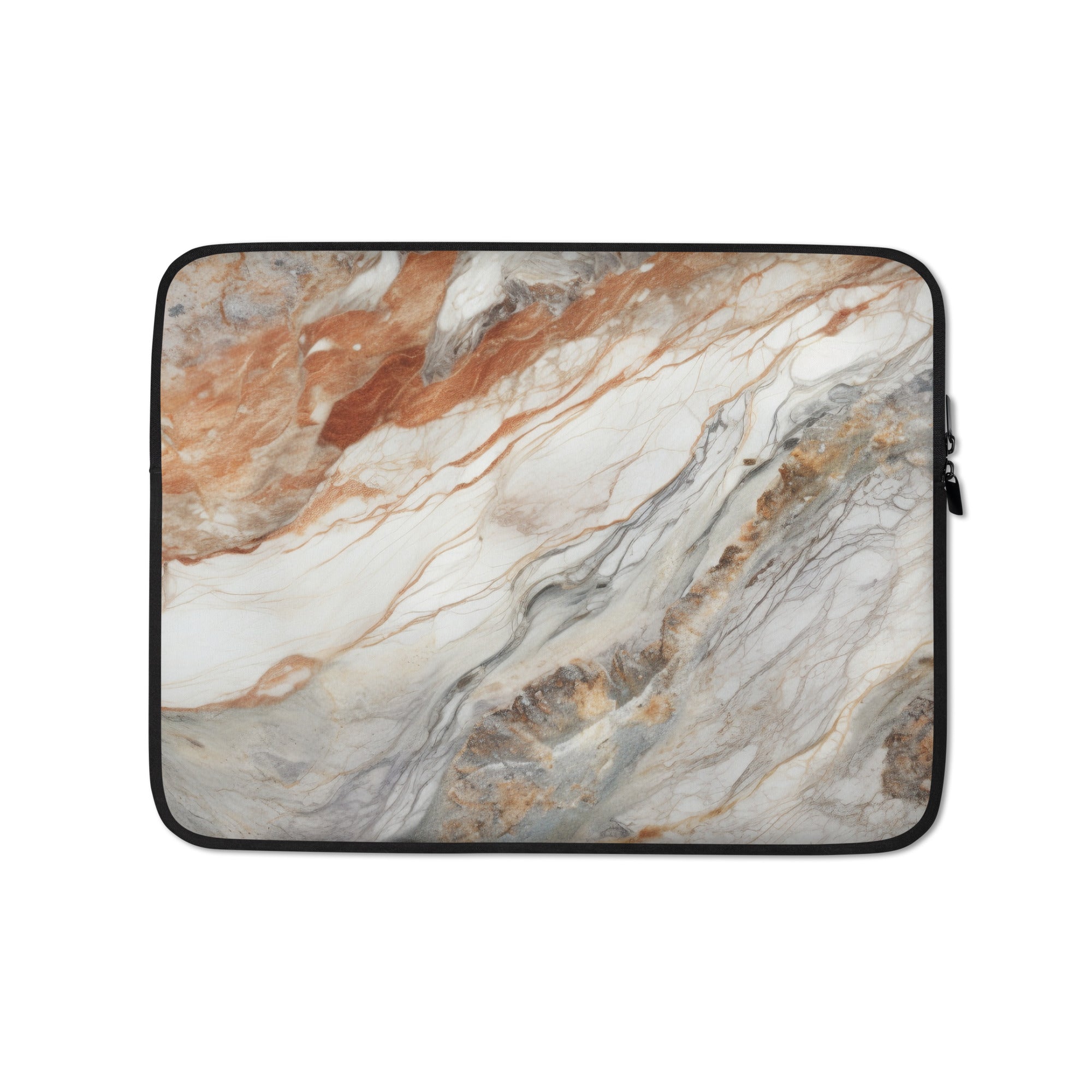 istic Ivory Granite Laptop Sleeve by Visual Verse - Image 2