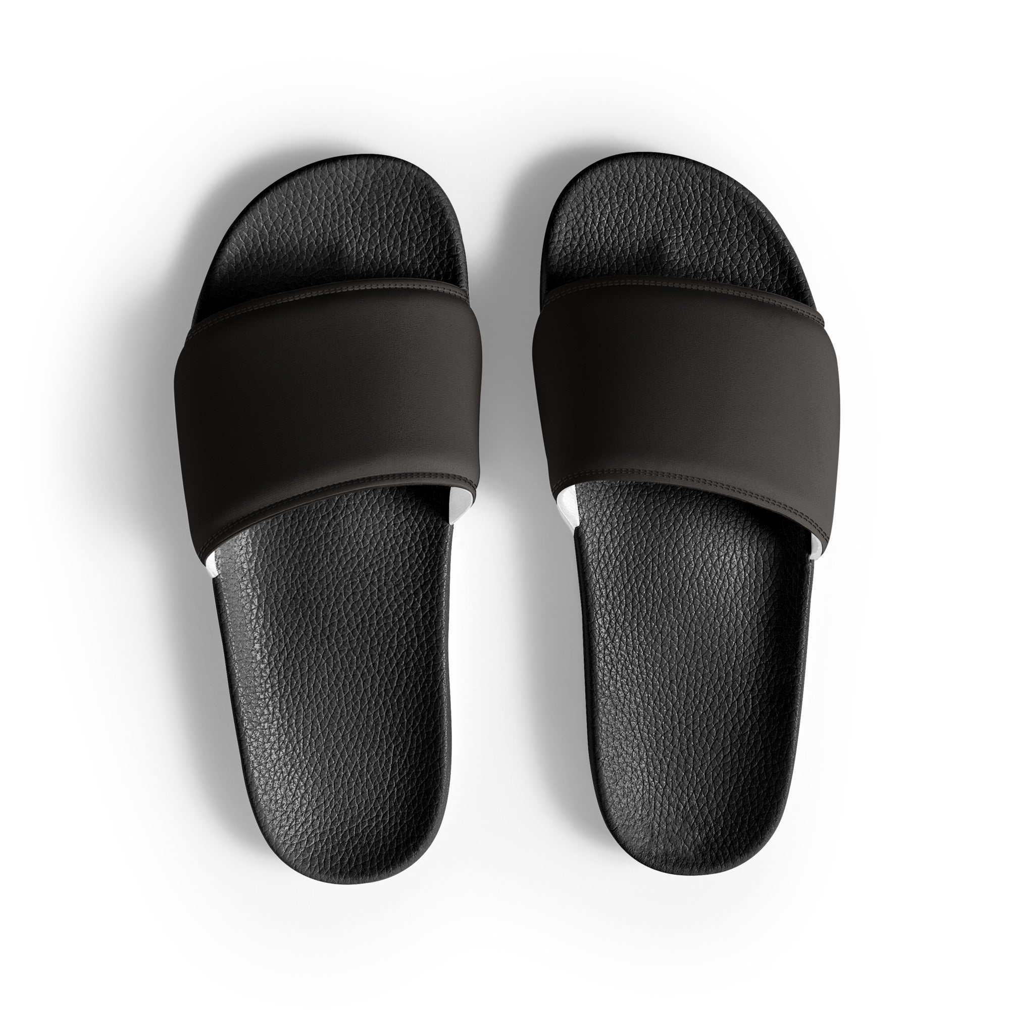 Ivory Black Color Men's Slides by Visual Verse - Image 1