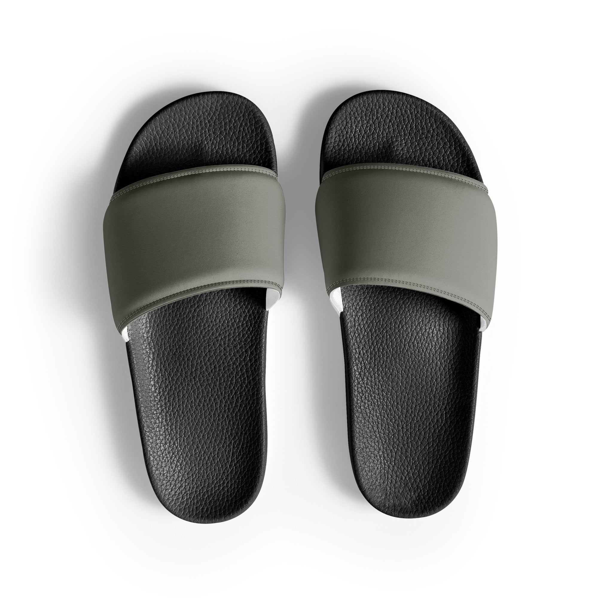 Ivory Color Men's Slides by Visual Verse - Image 1