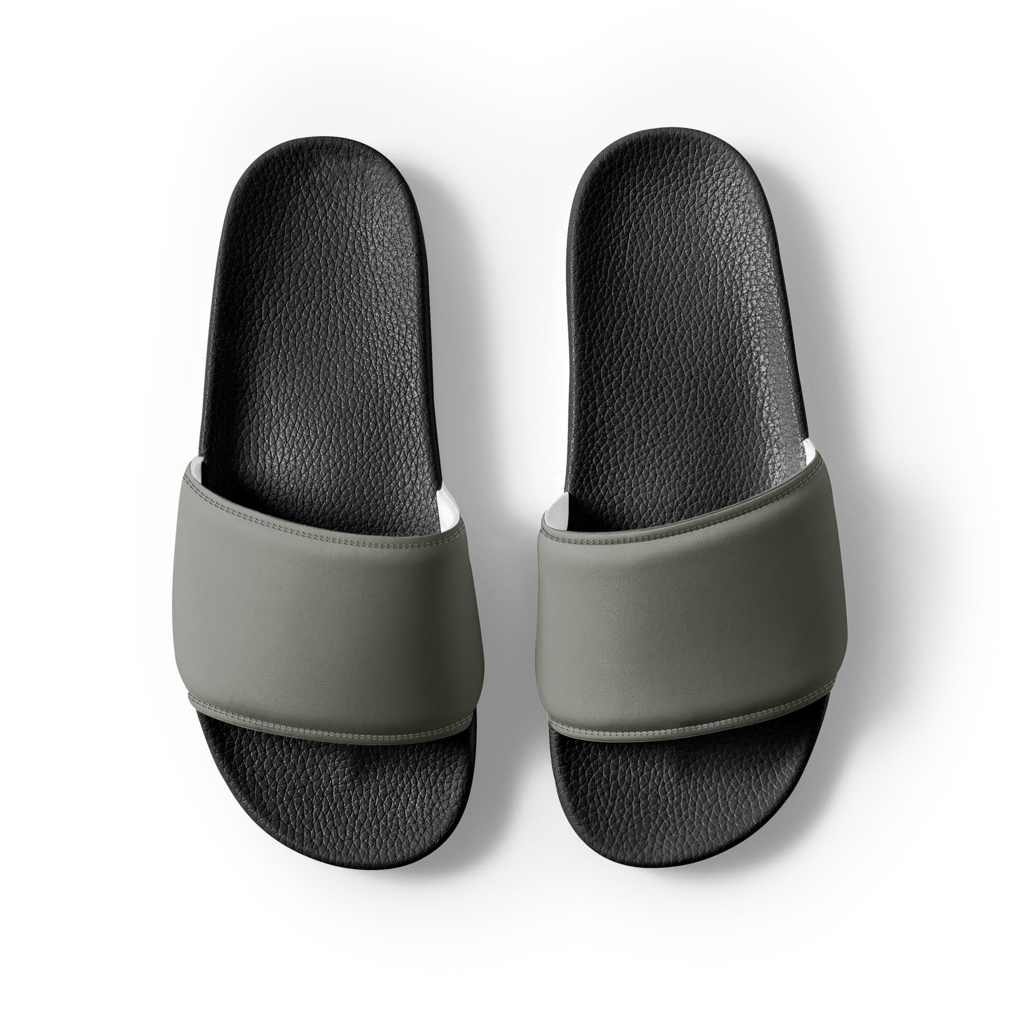 Ivory Color Men's Slides by Visual Verse - Image 2