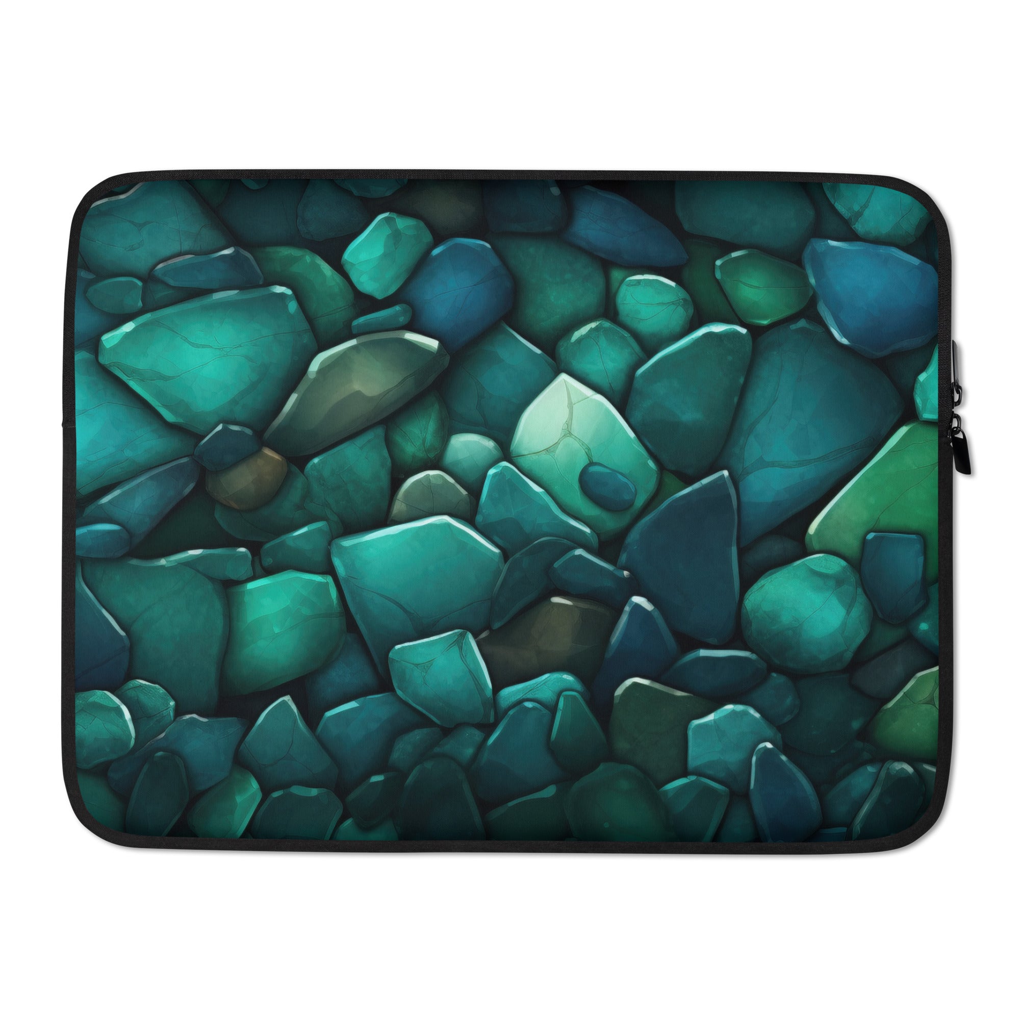 Jade Rock Laptop Sleeve by Visual Verse - Image 1