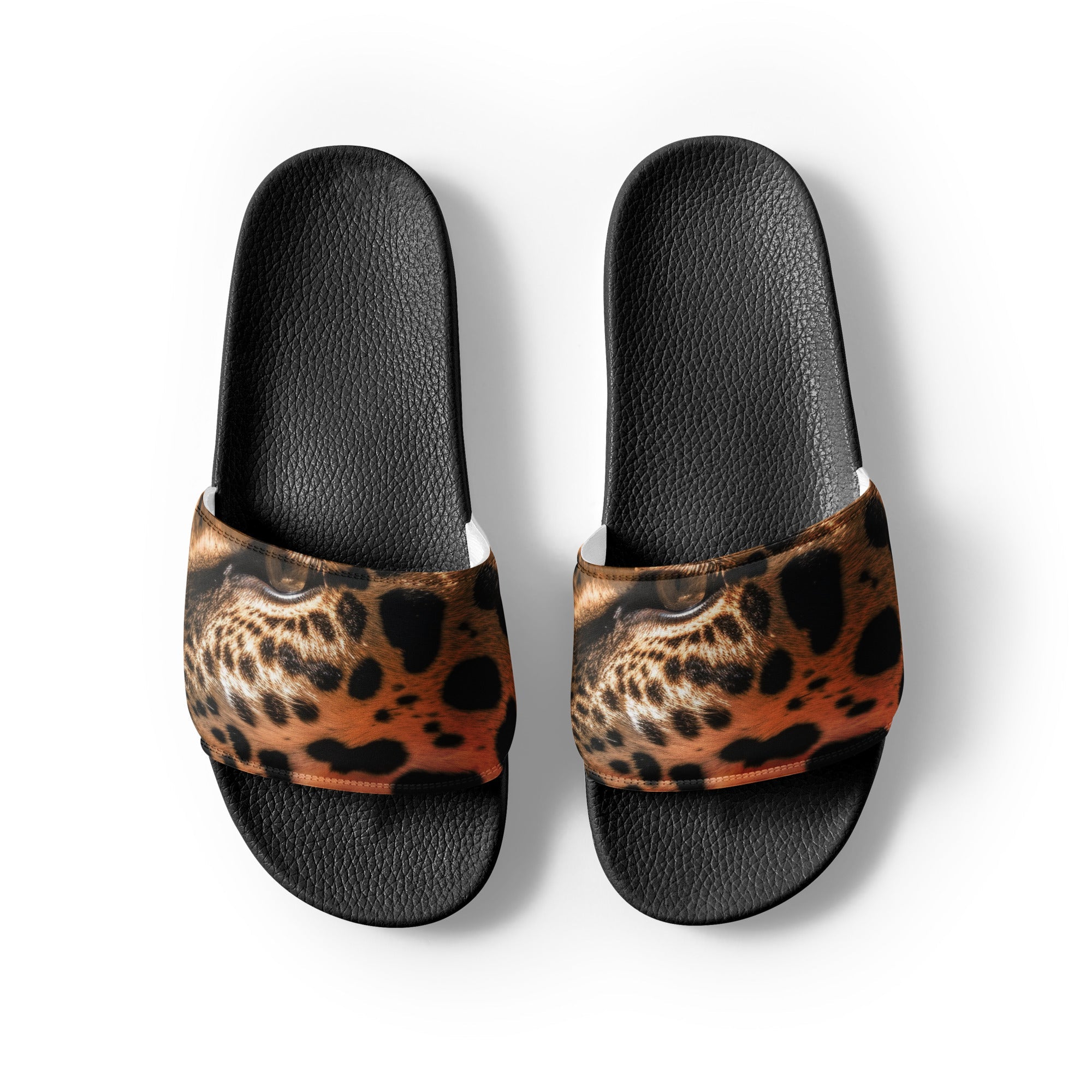 Jaguar Fur Men's Slides by Visual Verse - Image 2