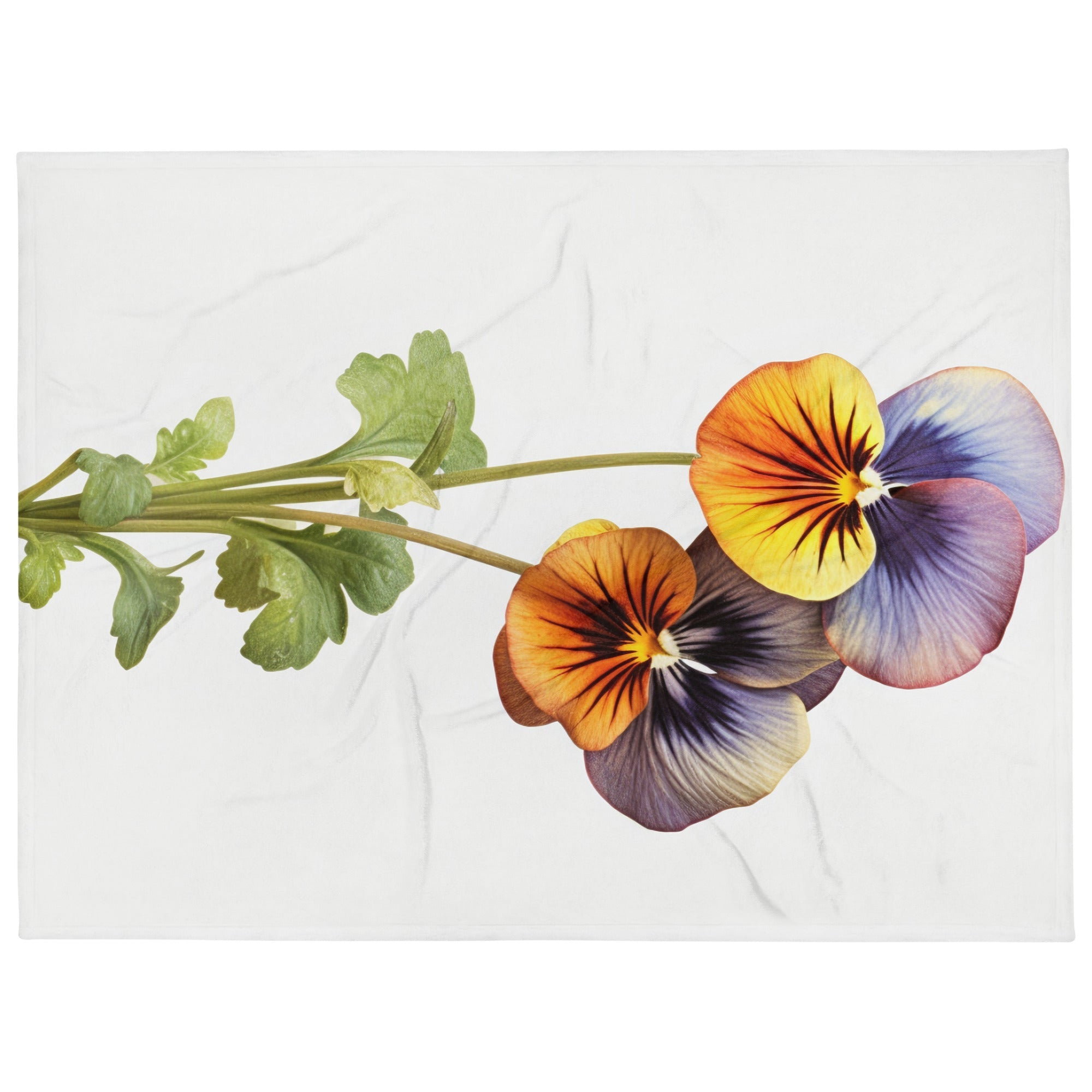 Johnny Jump Up Flower Blanket by Visual Verse - Image 1