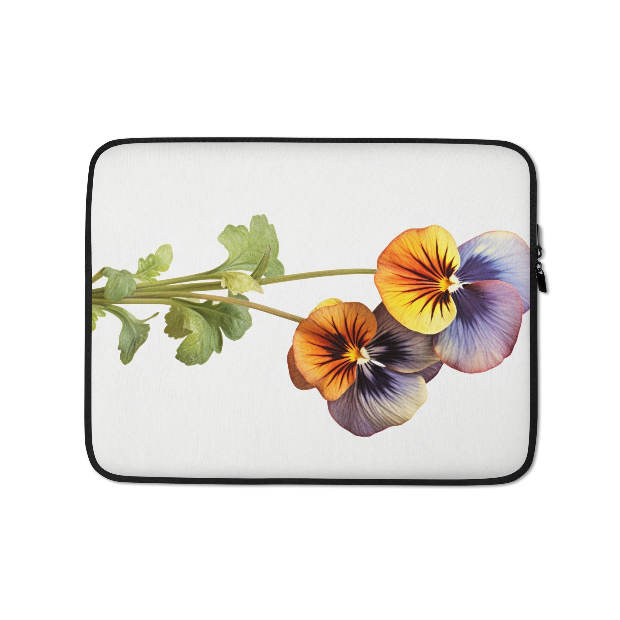 Johnny Jump Up Flower Laptop Sleeve by Visual Verse - Image 2