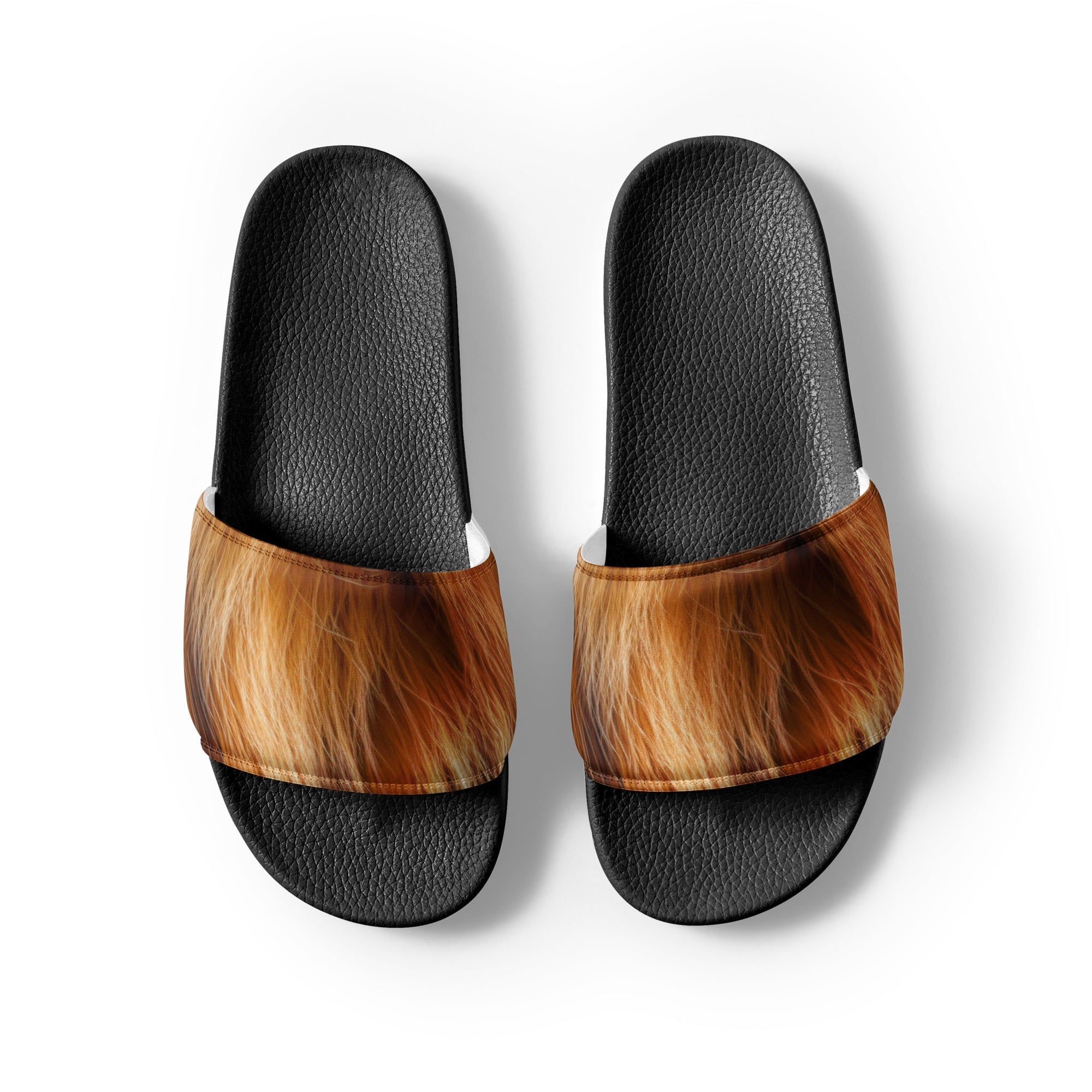 Kangaroo Fur Men's Slides by Visual Verse - Image 2