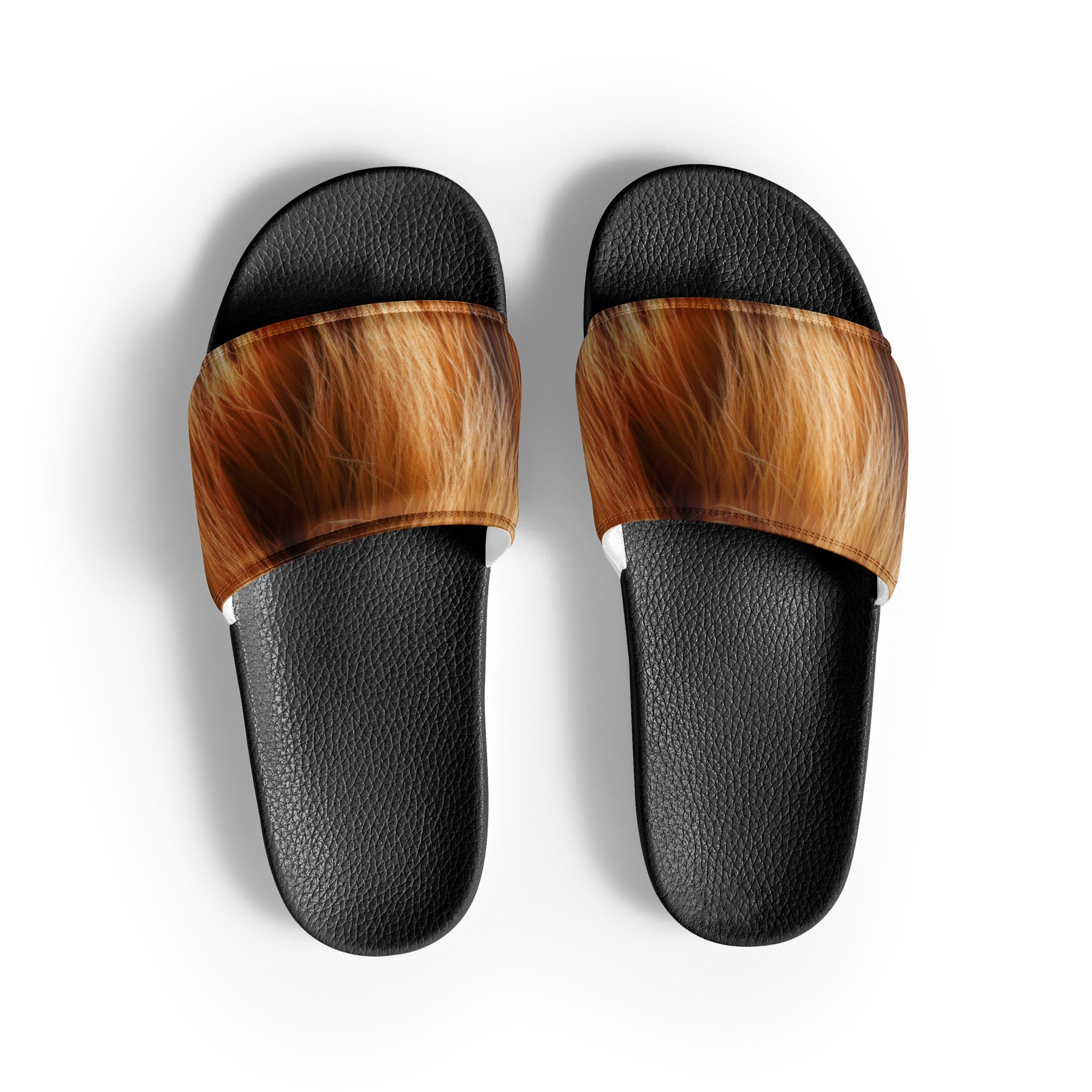 Kangaroo Fur Women's Slides by Visual Verse - Image 1