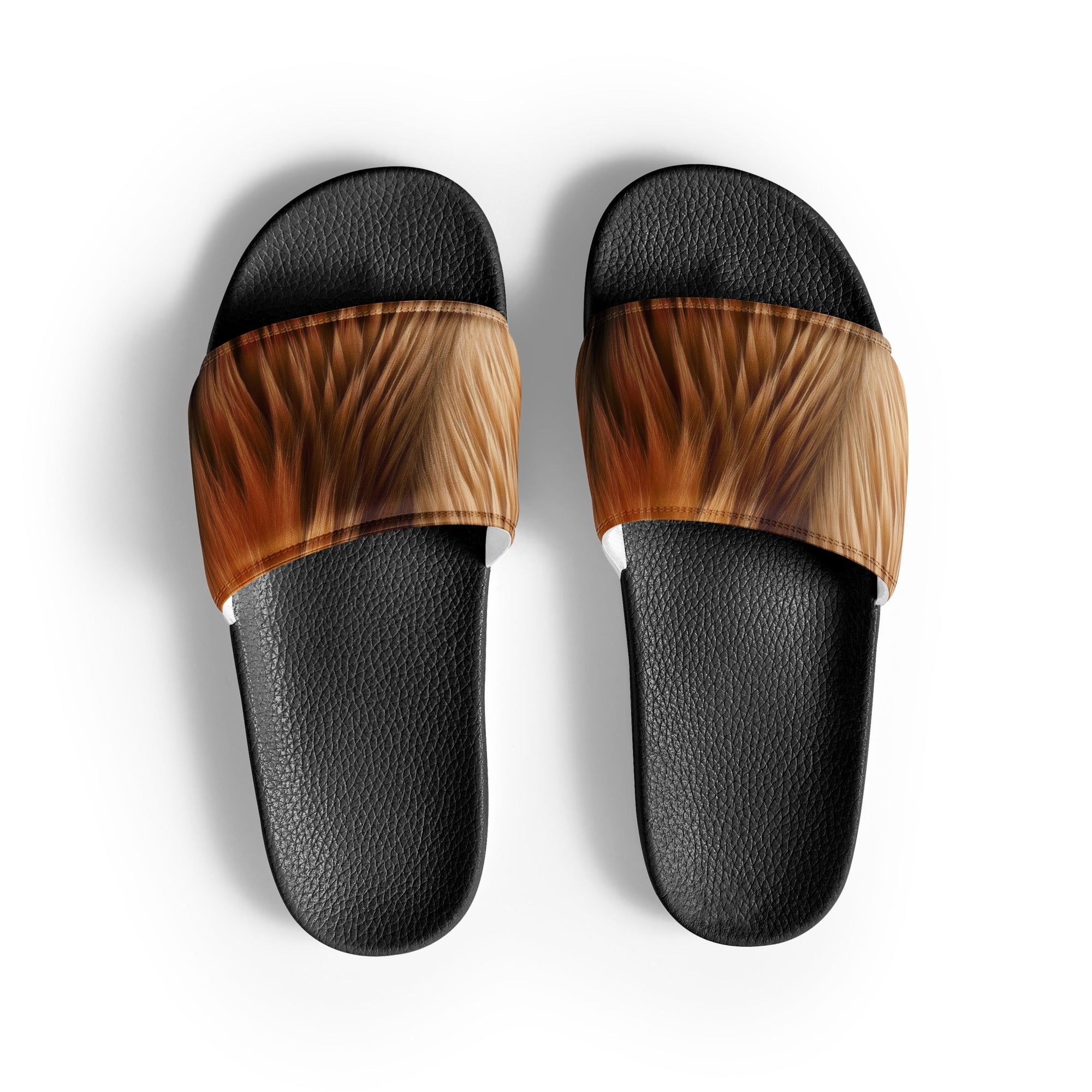 Kangaroo Hair Men's Slides by Visual Verse - Image 1