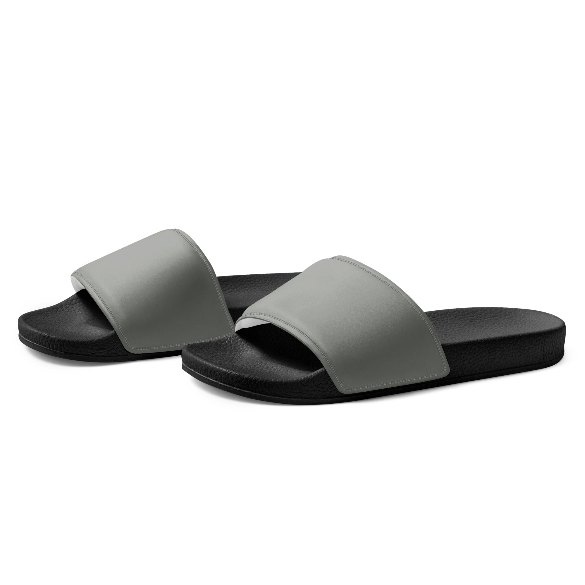 Kensington Gray Color Women's Slides by Visual Verse - Image 3