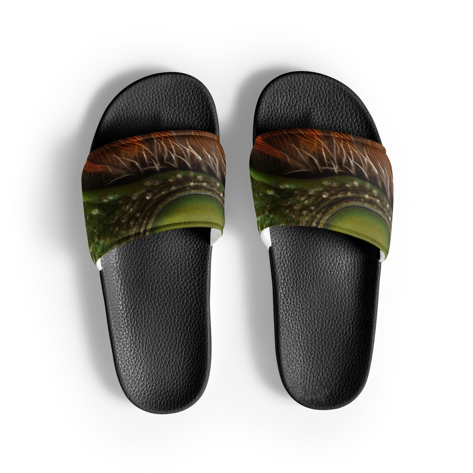 Kiwi Skin Men's Slides by Visual Verse - Image 1