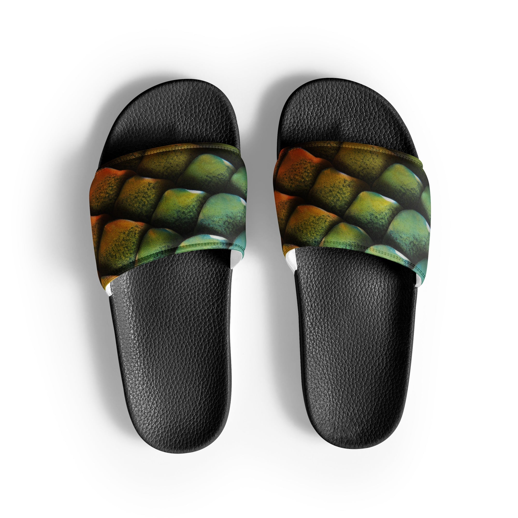 Komodo Dragon Scale Men's Slides by Visual Verse - Image 1