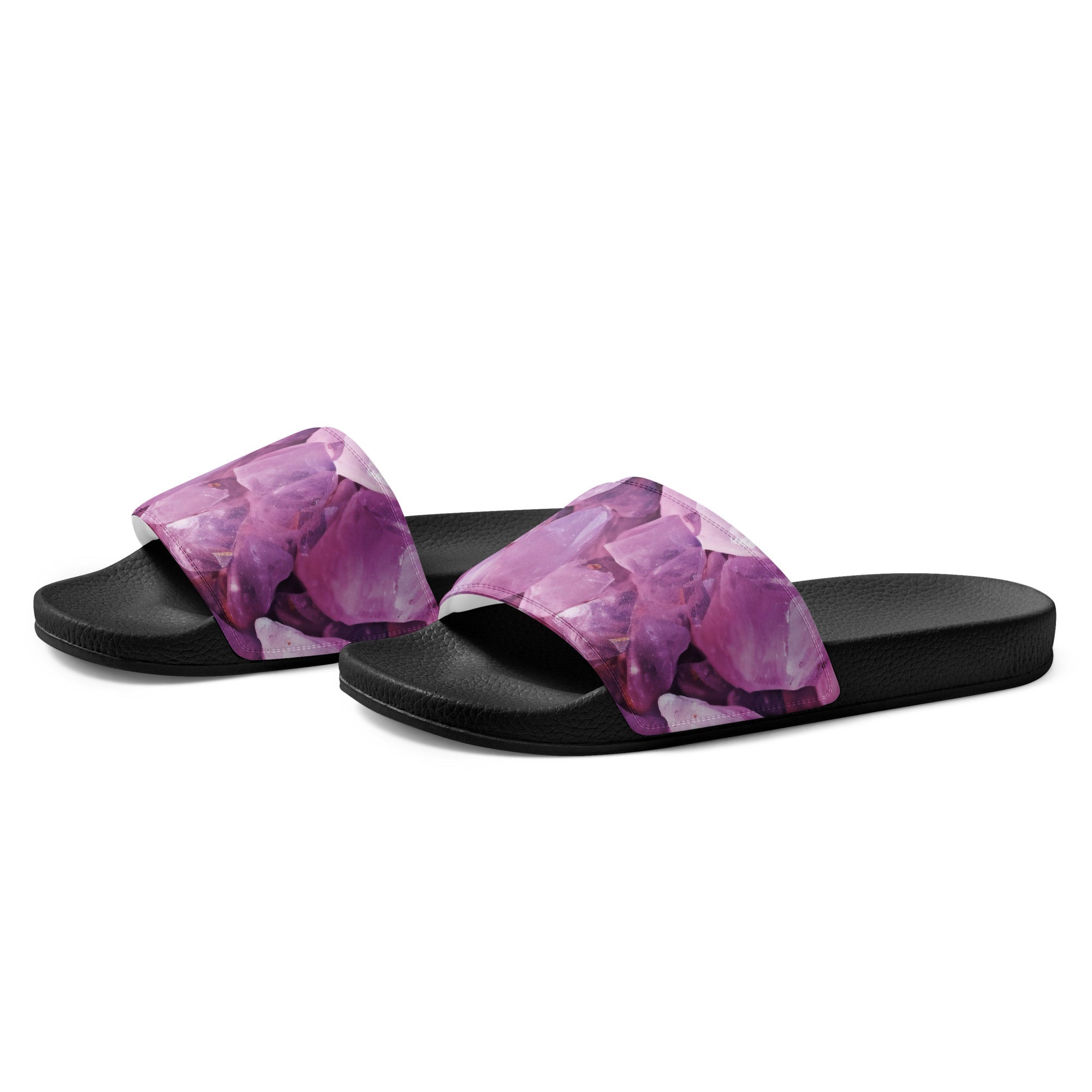 Kunzite Rock Men's Slides by Visual Verse - Image 3