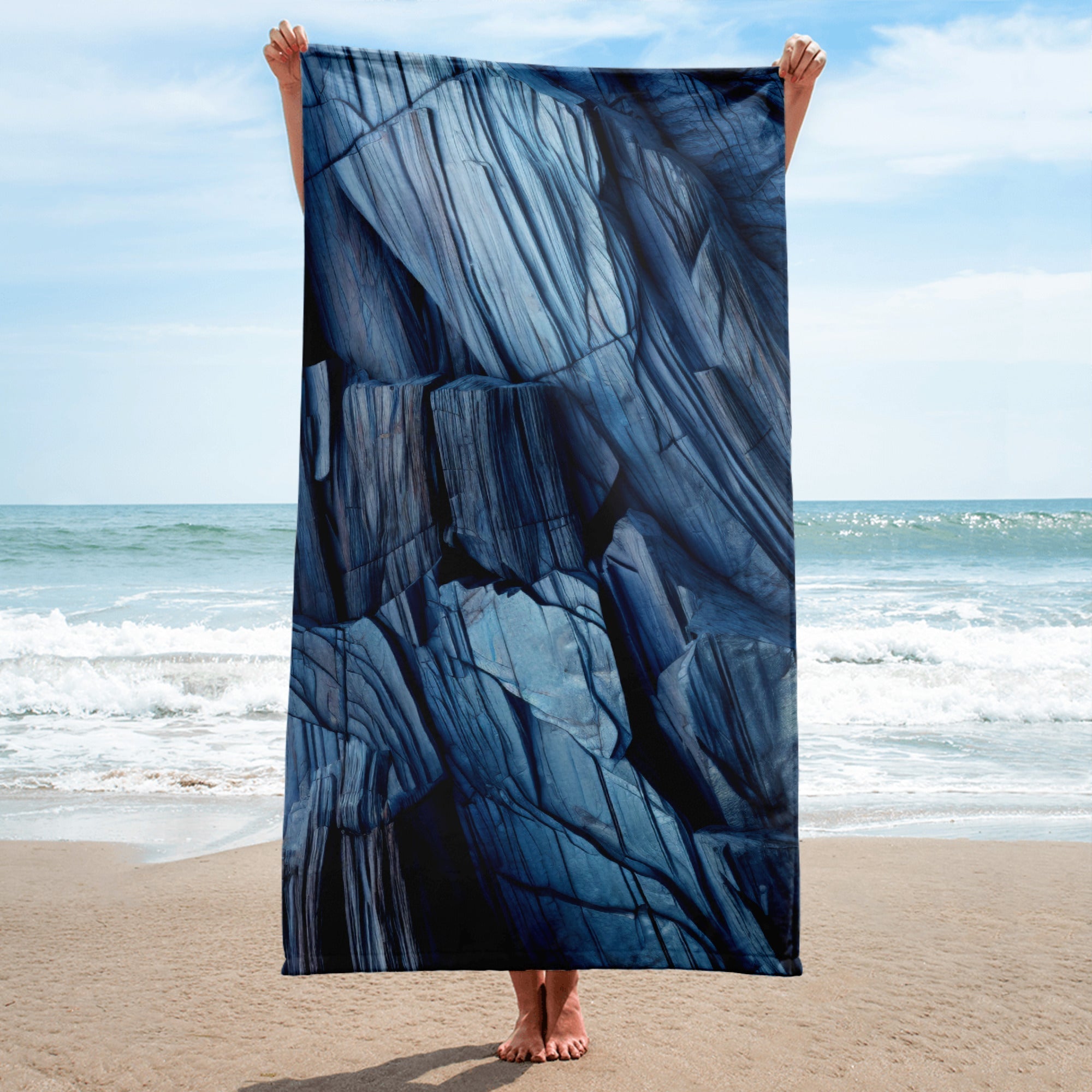 Kyanite Rock Beach Towel by Visual Verse - Image 1