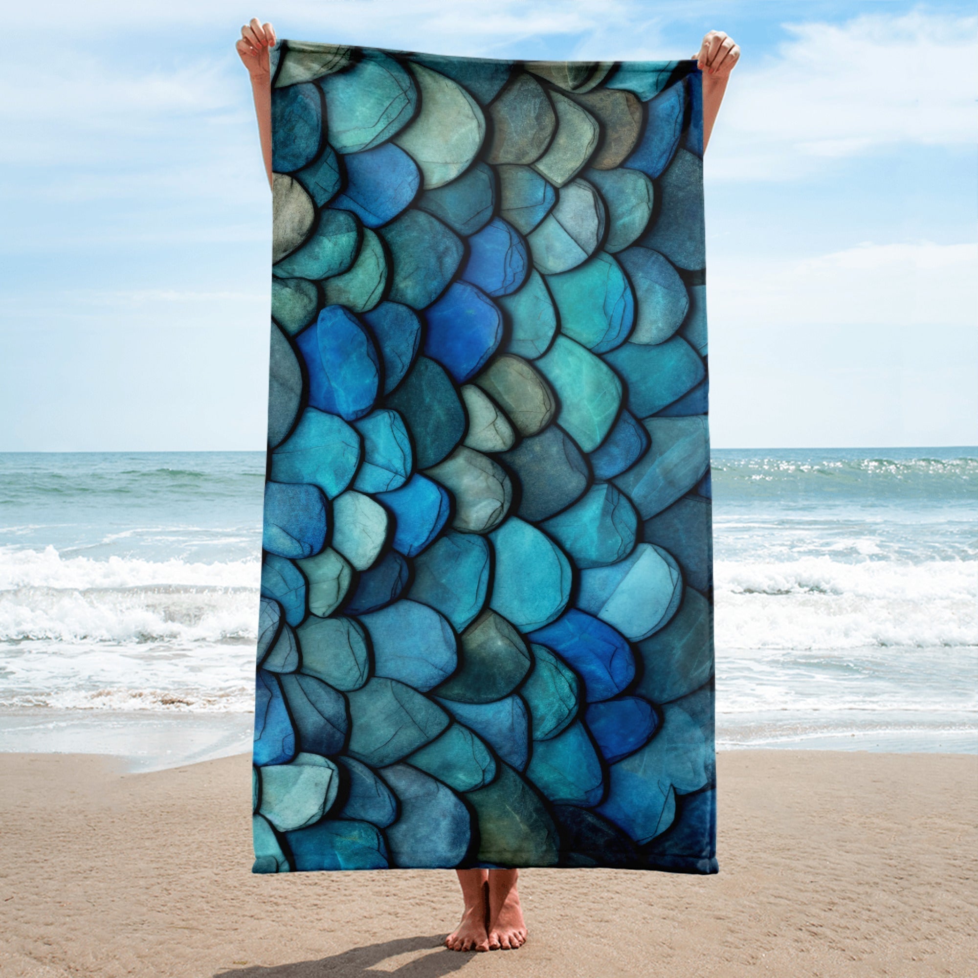 Labradorite Beach Towel by Visual Verse - Image 1