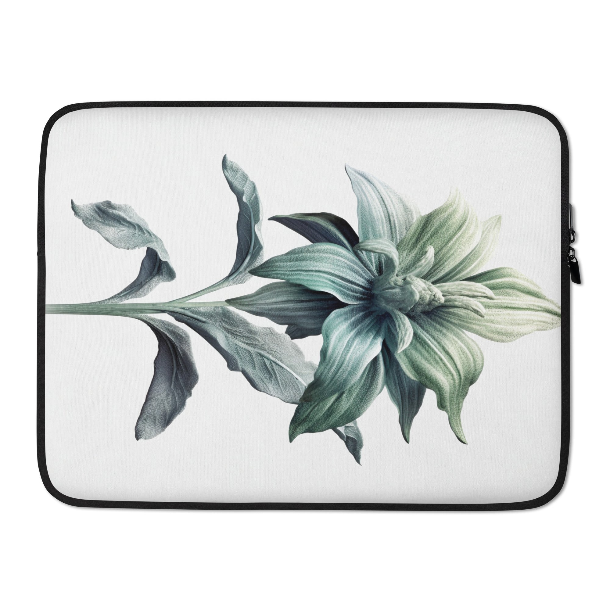 Lambs Ear Flower Laptop Sleeve by Visual Verse - Image 1