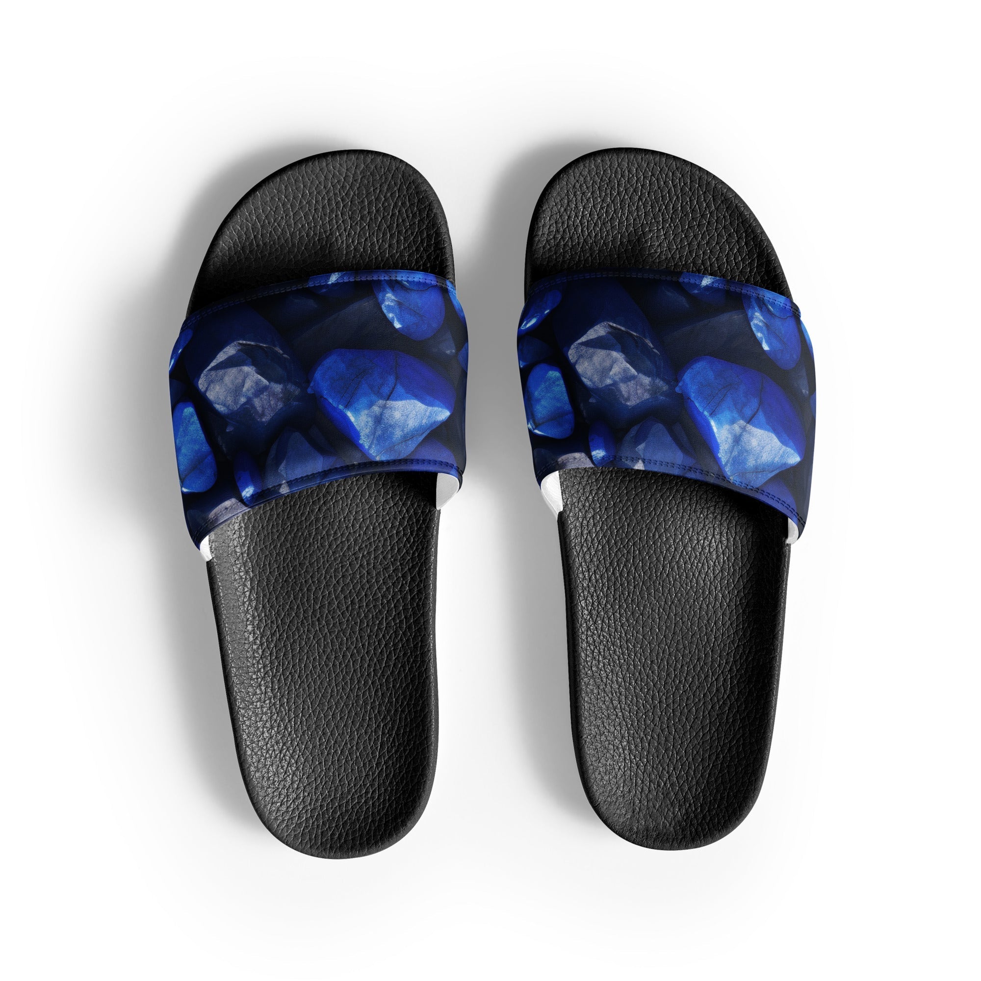 Lapis Lazuli Men's Slides by Visual Verse - Image 1