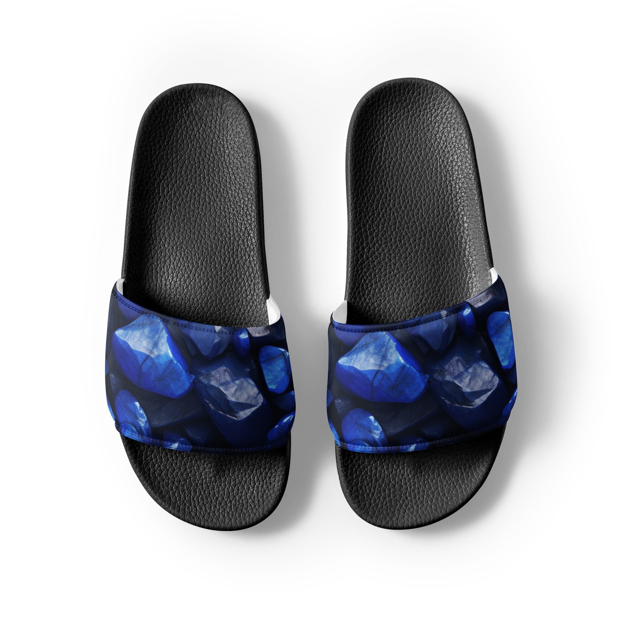 Lapis Lazuli Men's Slides by Visual Verse - Image 2