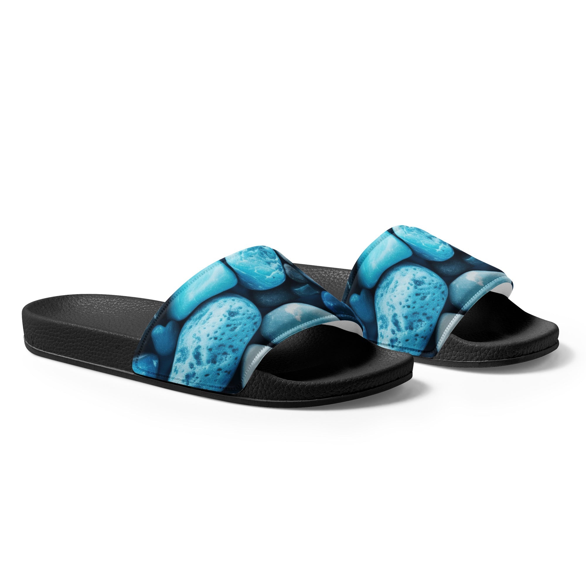 Larimar Rock Men's Slides by Visual Verse - Image 4