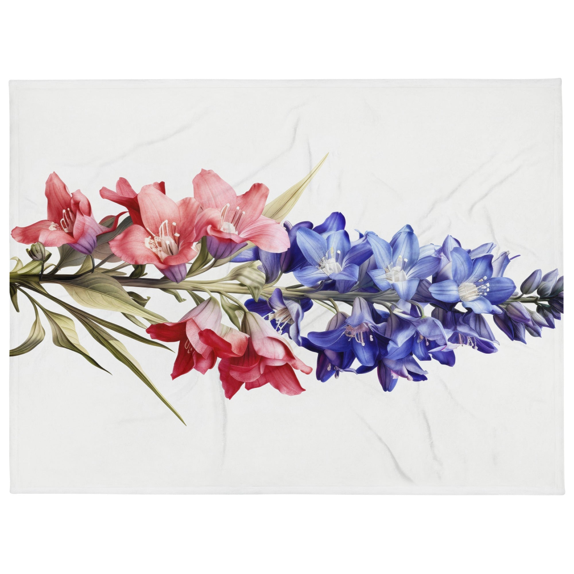 Larkspur Flower Blanket by Visual Verse - Image 1