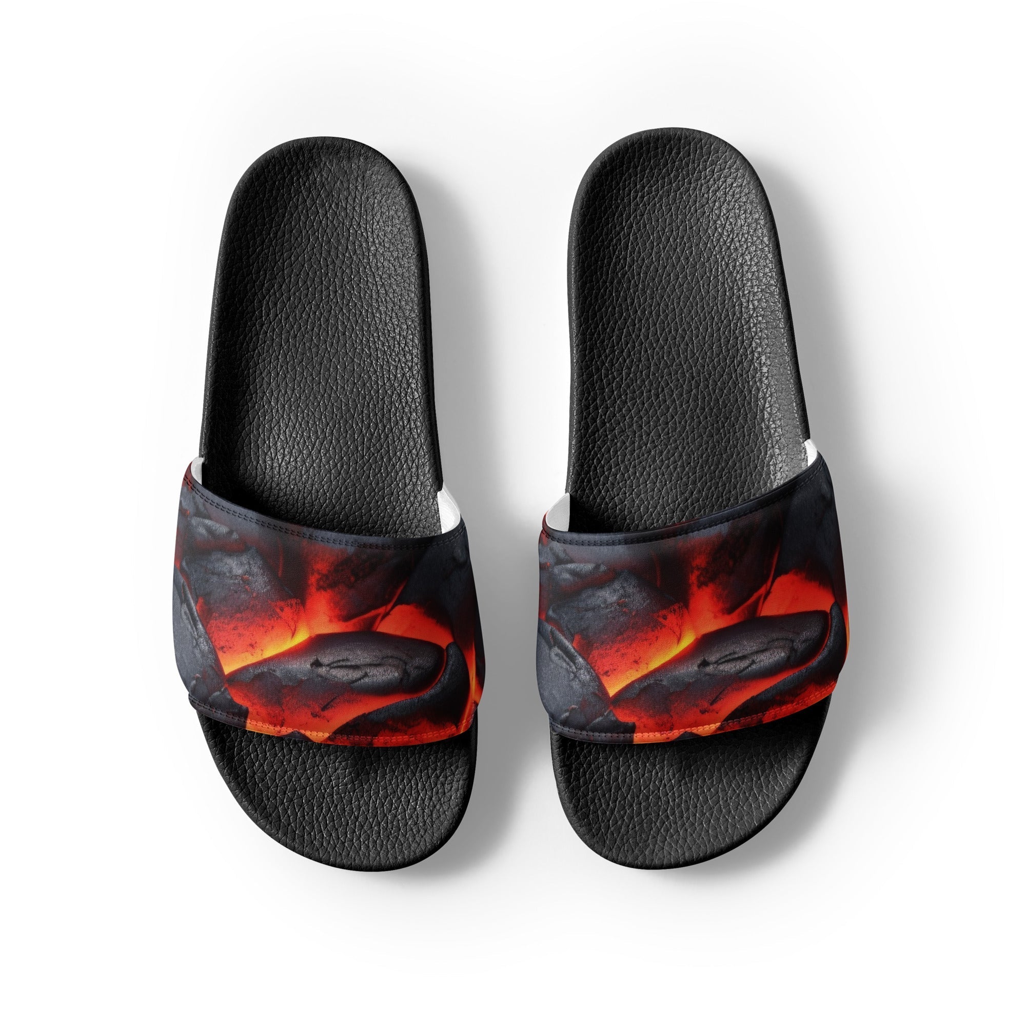 Lava Rock Men's Slides by Visual Verse - Image 2