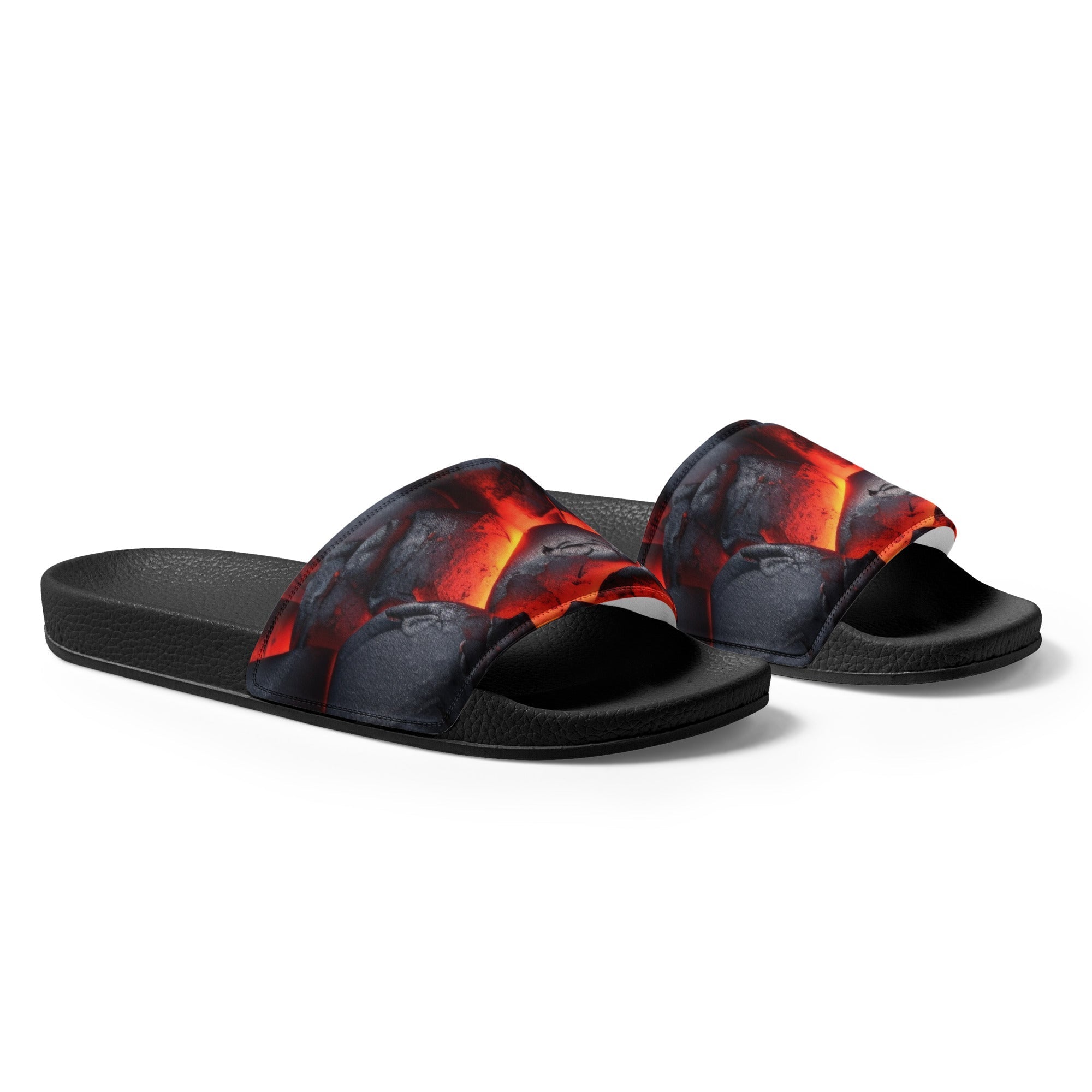 Lava Rock Men's Slides by Visual Verse - Image 4