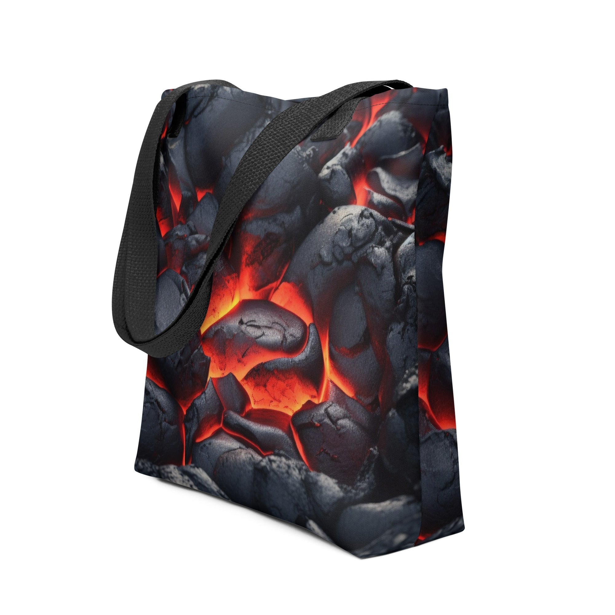 Lava Rock Tote Bag by Visual Verse - Image 1