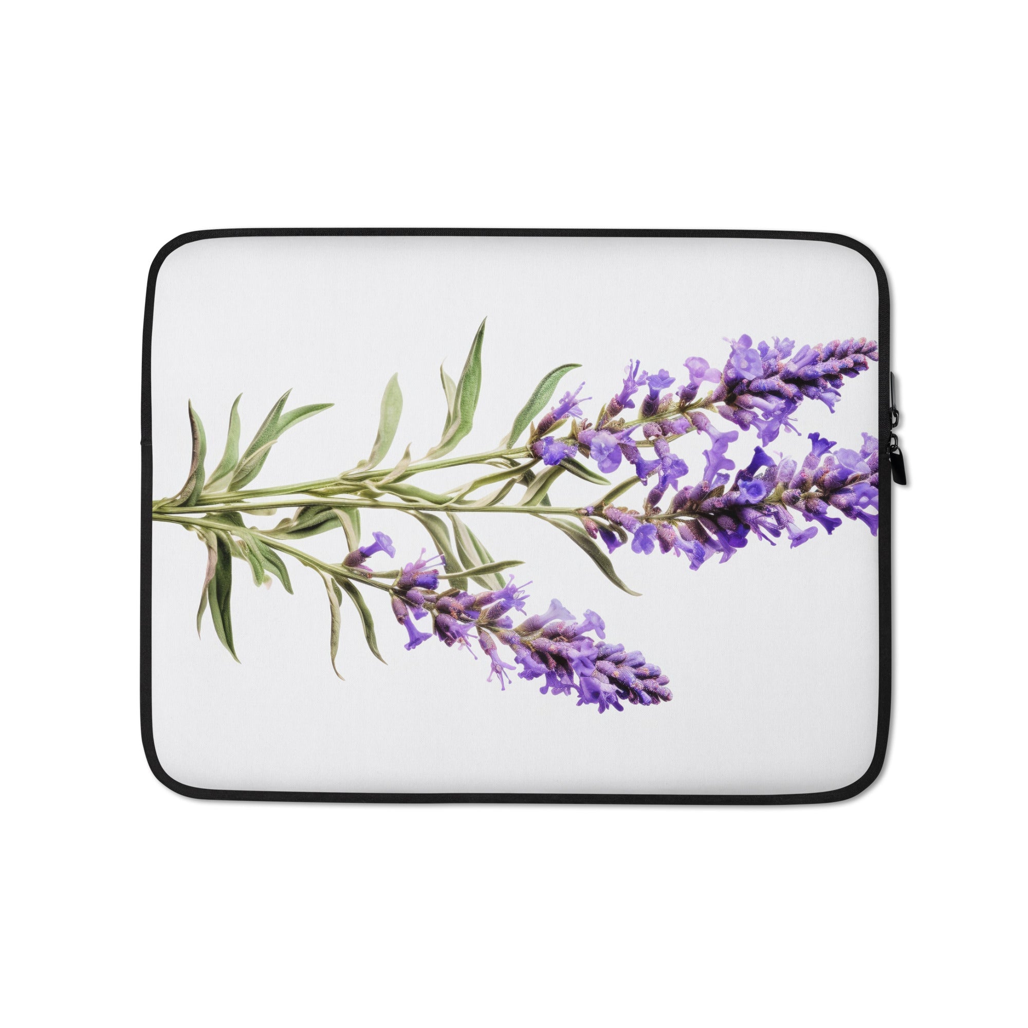 Lavender Flower Laptop Sleeve by Visual Verse - Image 2