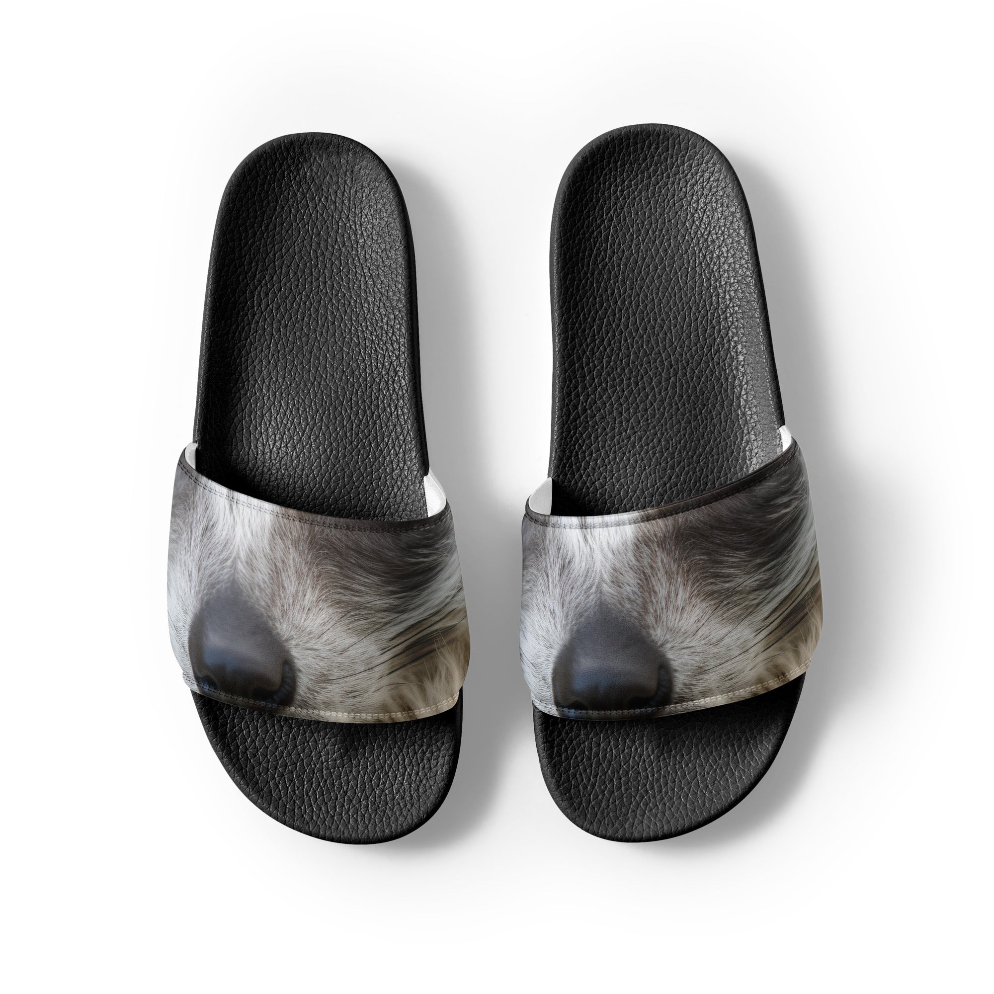 Lemur Fur Men's Slides by Visual Verse - Image 2