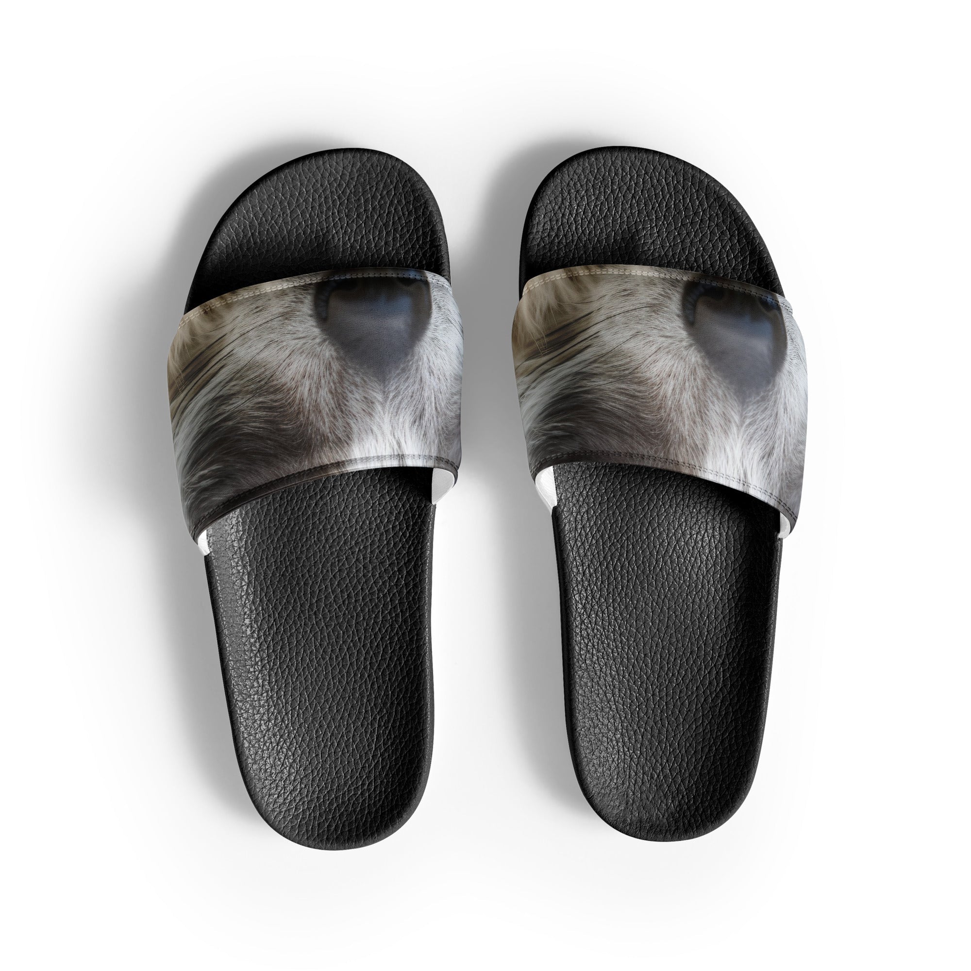 Lemur Fur Women's Slides by Visual Verse - Image 1