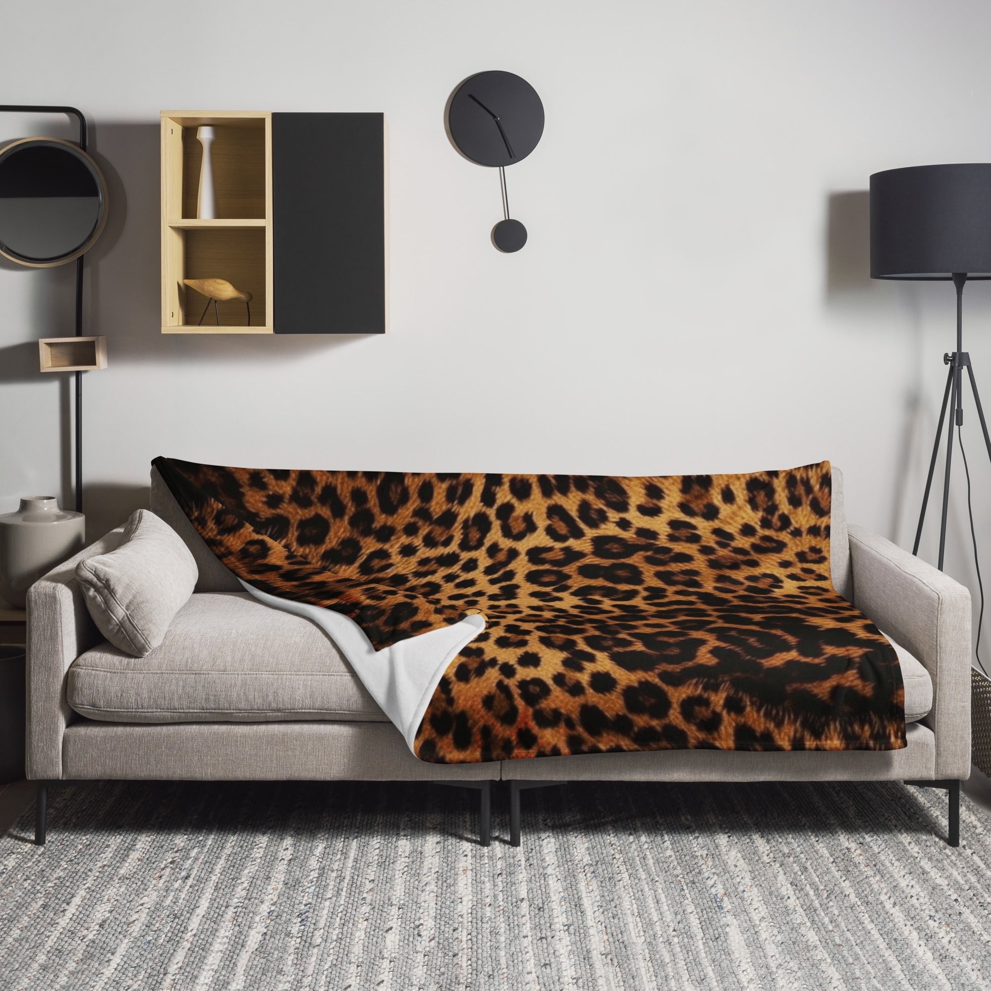 Leopard Polyester Blanket by Visual Verse - Image 1