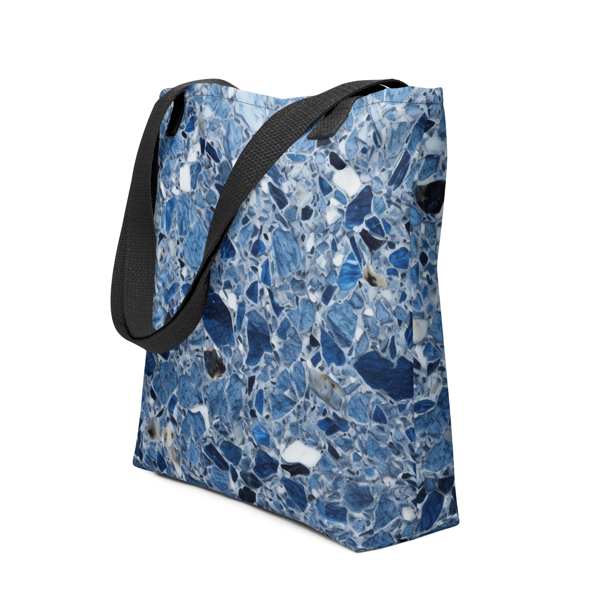 Light Blue Granite Tote Bag by Visual Verse - Image 1