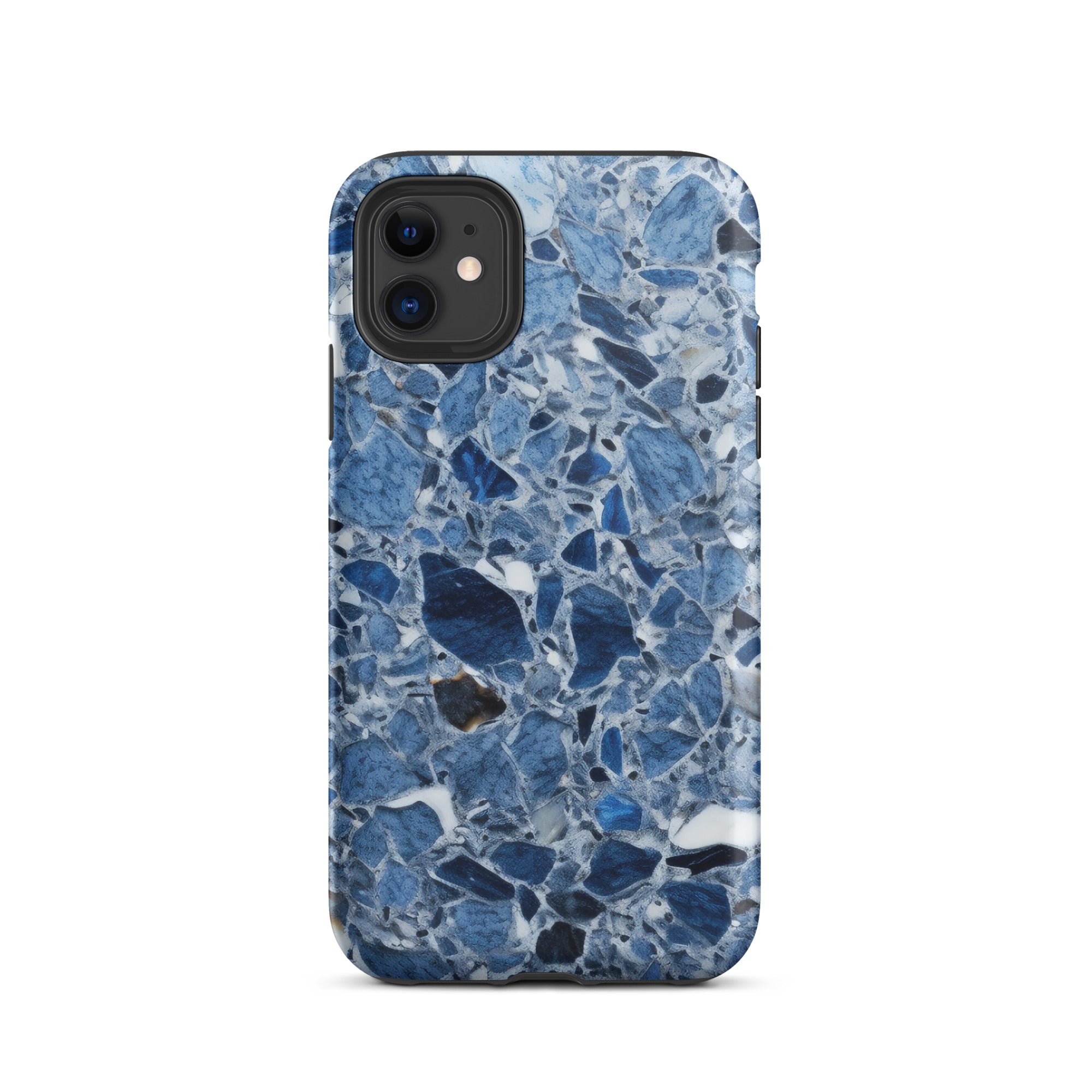 Light Blue & White Granite iPhone Case by Visual Verse - Image 1