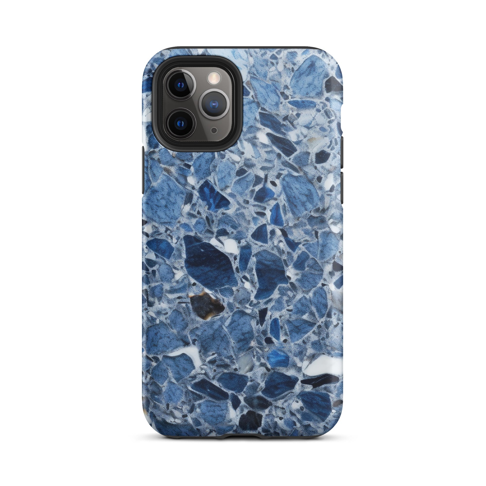 Light Blue & White Granite iPhone Case by Visual Verse - Image 3