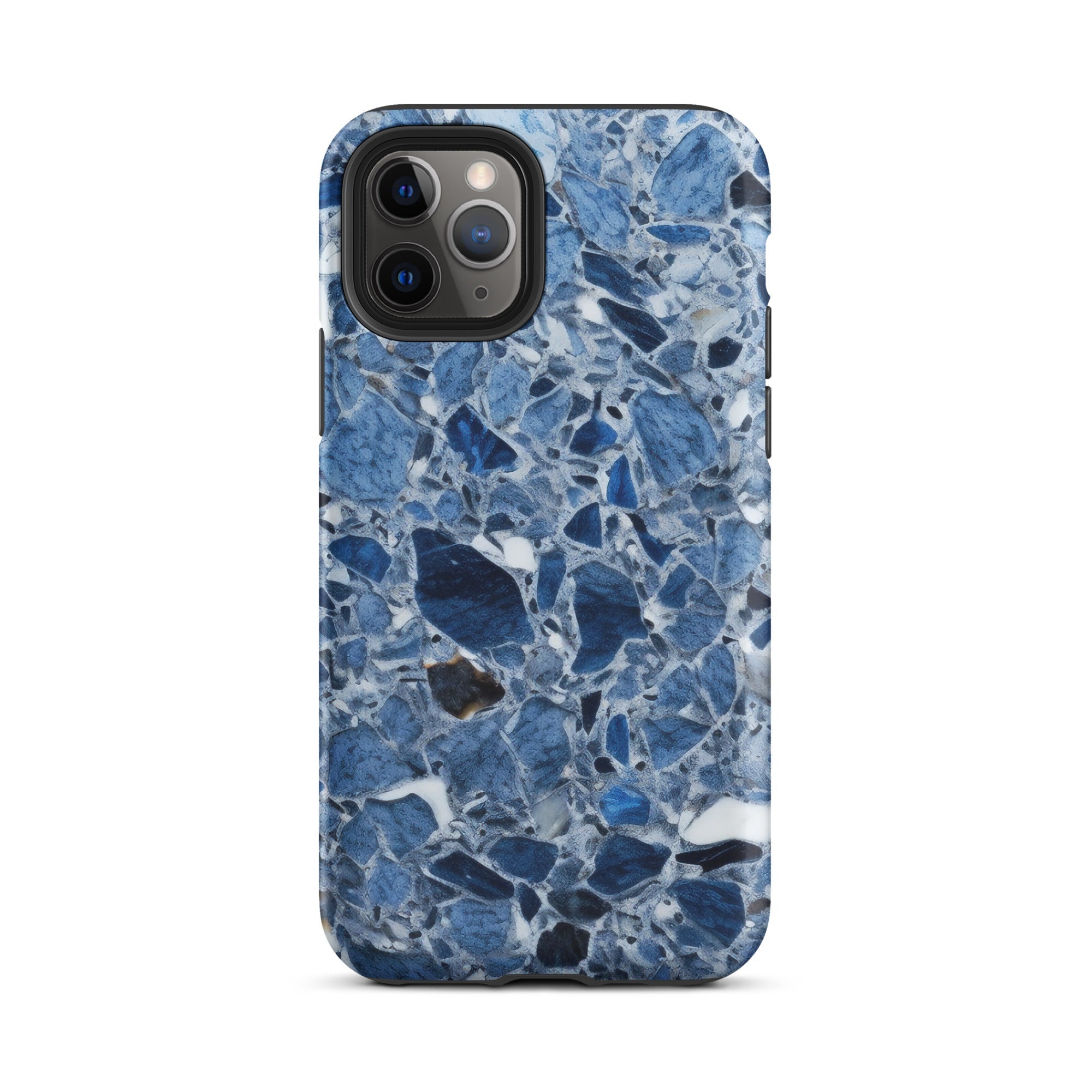 Light Blue & White Granite iPhone Case by Visual Verse - Image 4