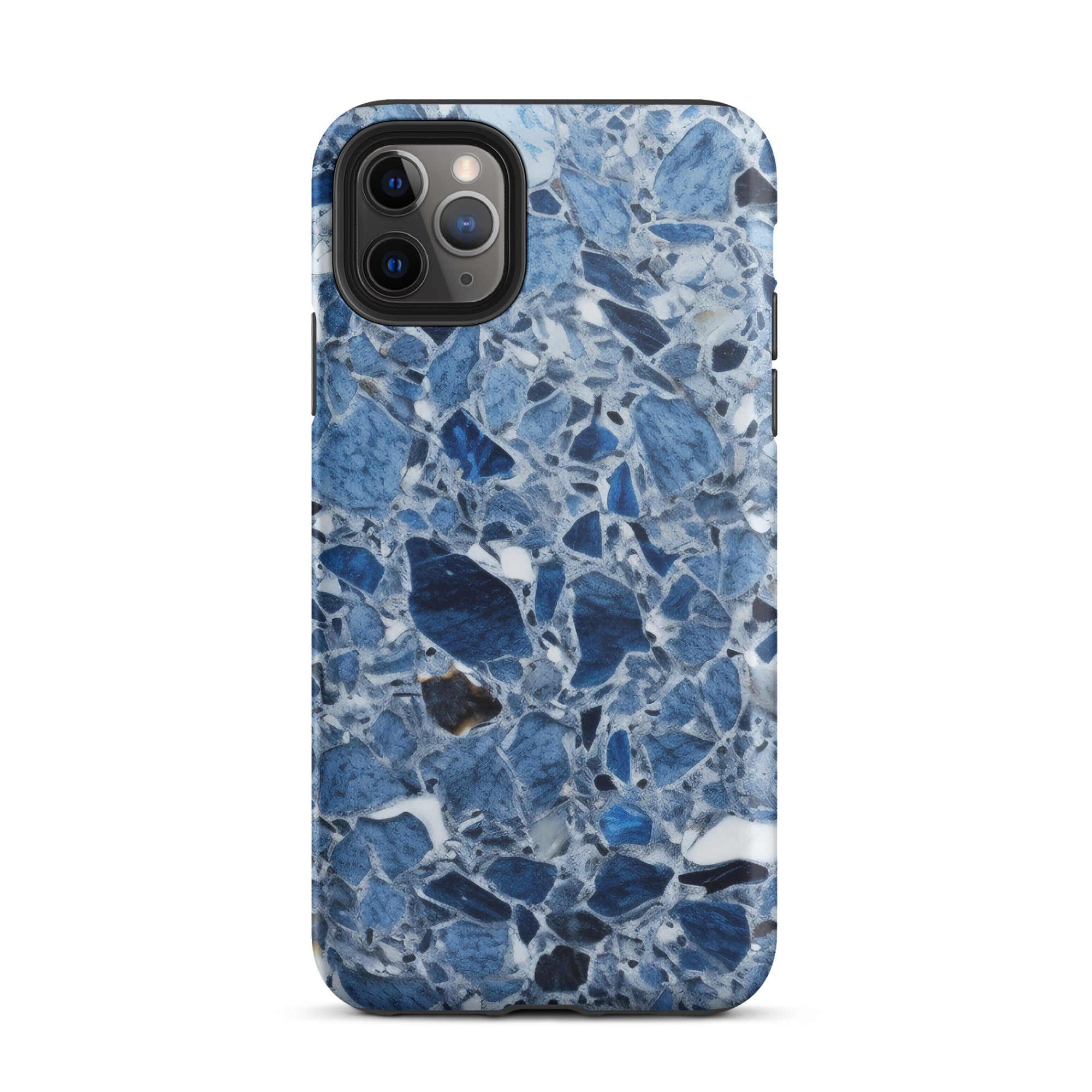 Light Blue & White Granite iPhone Case by Visual Verse - Image 5