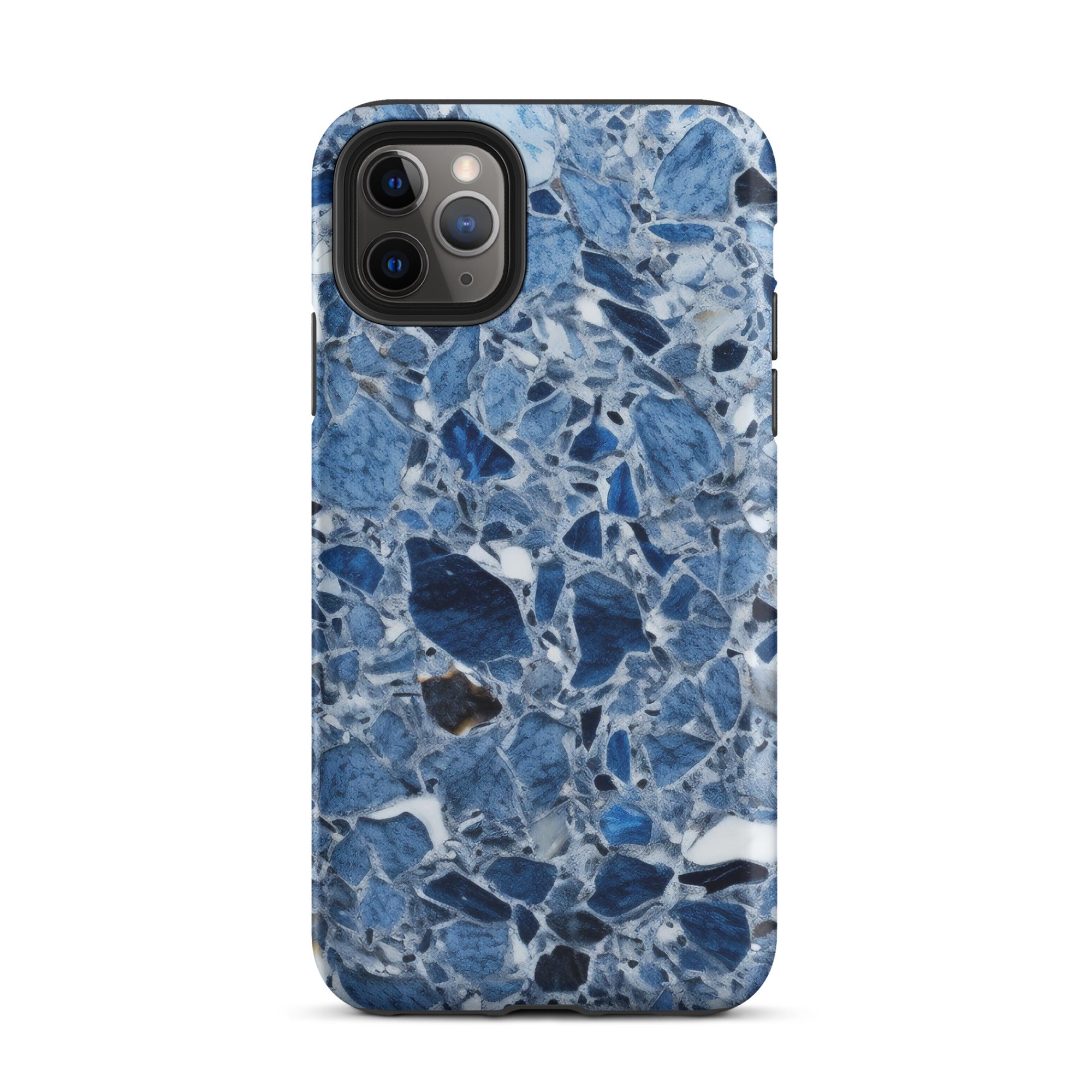 Light Blue & White Granite iPhone Case by Visual Verse - Image 6