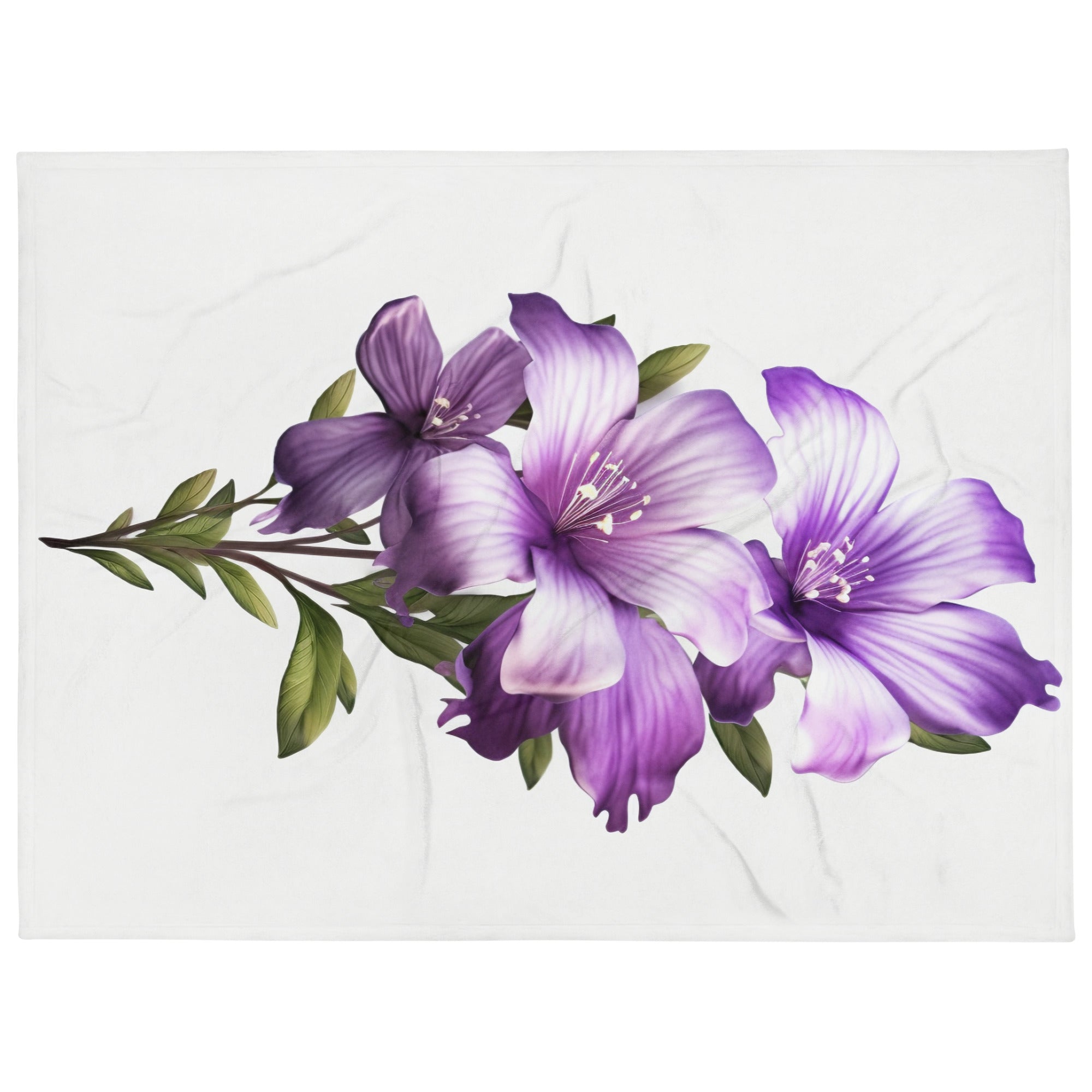 Lilac Flower Blanket by Visual Verse - Image 1