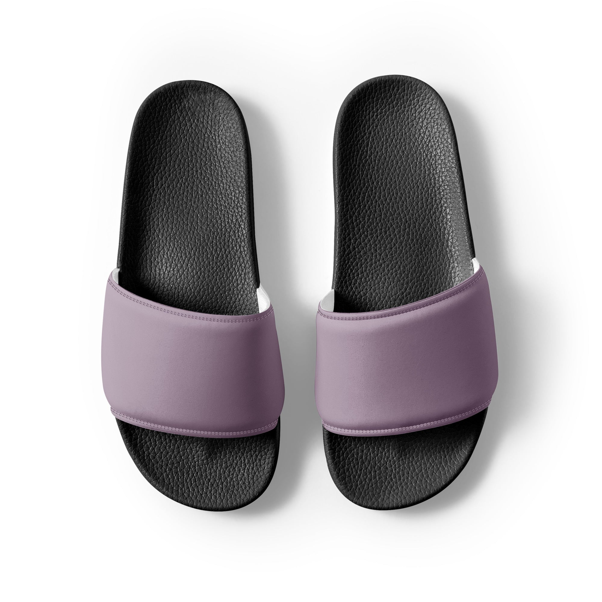 Lilac Luster Color Men's Slides by Visual Verse - Image 2