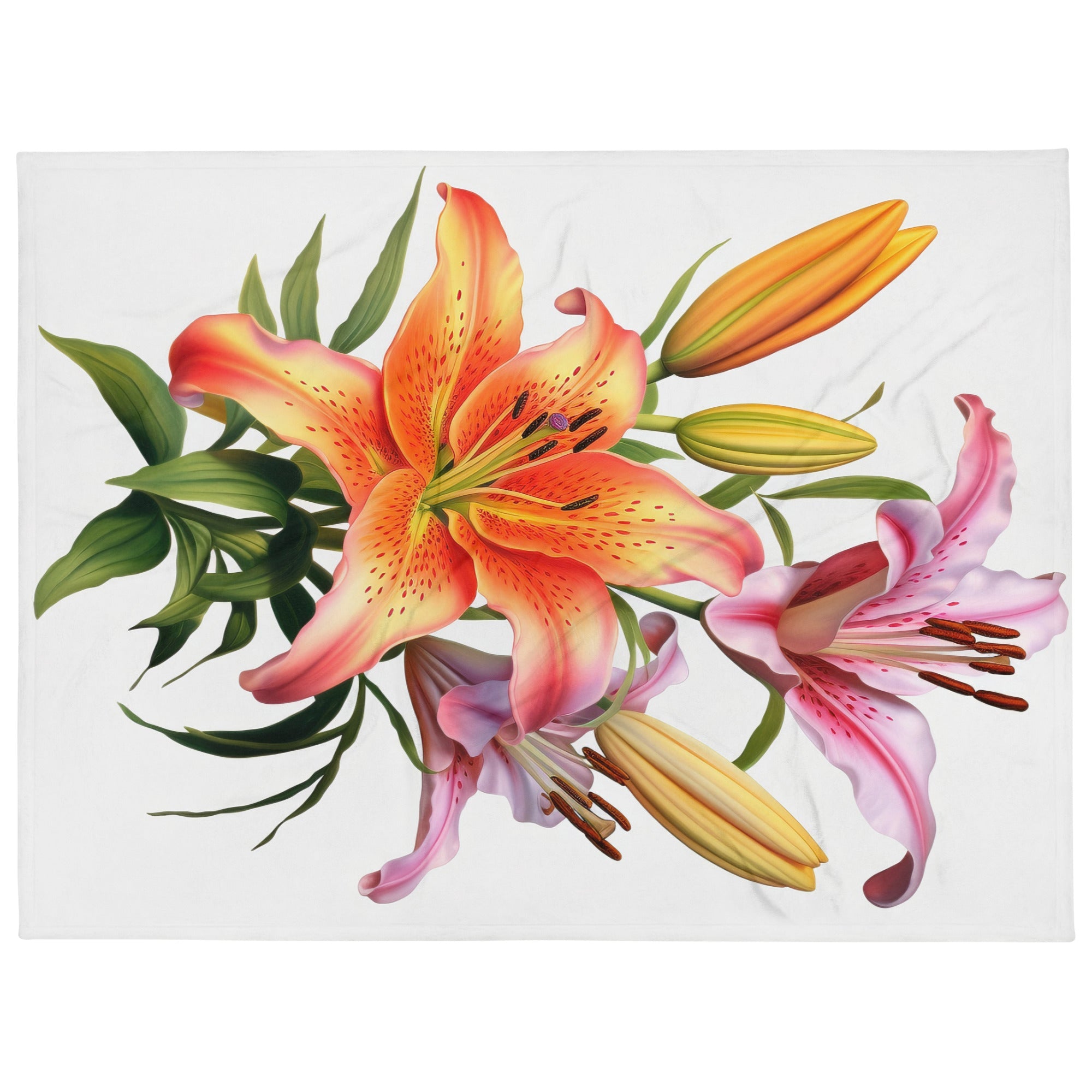 Lily Flower Blanket by Visual Verse - Image 1