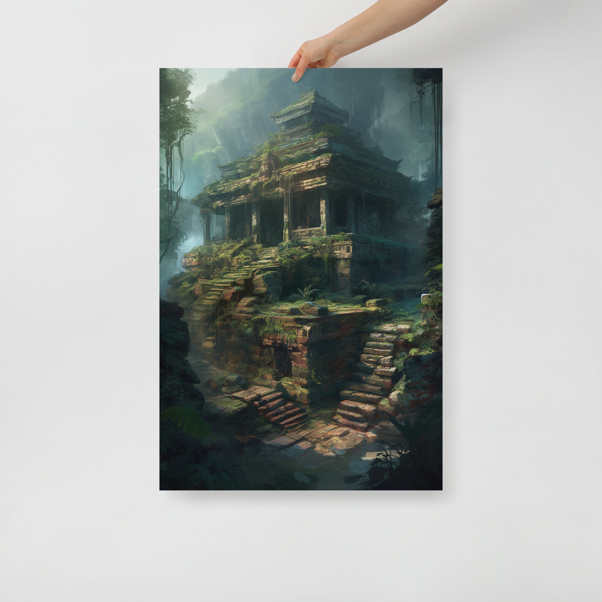 Lost City Exploration Art Poster by Visual Verse - Image 1