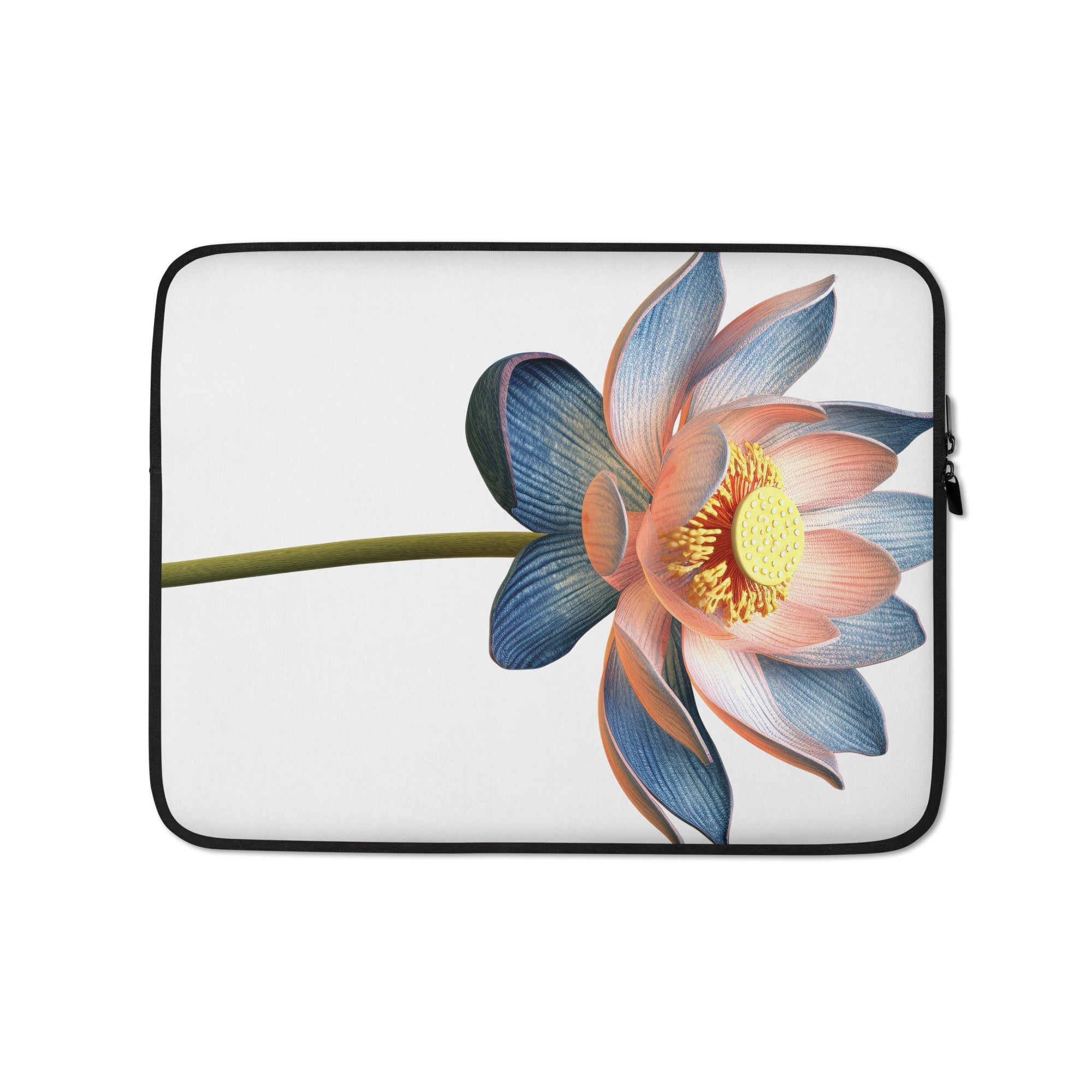 Lotus Flower Laptop Sleeve by Visual Verse - Image 2